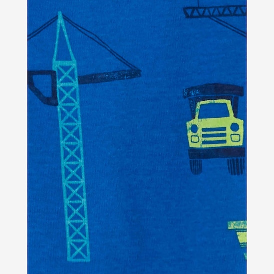 Macacão pijama bebê caminhões azul | Carter's