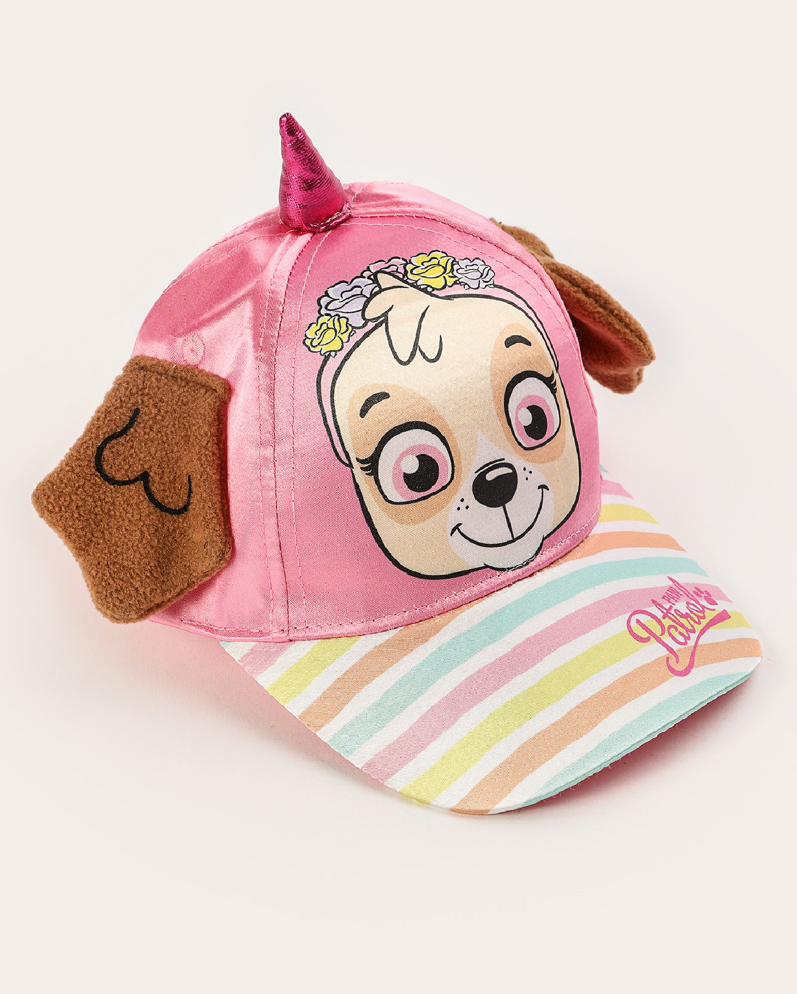 Boné infantil Patrulha Canina interativo rosa | Paramount