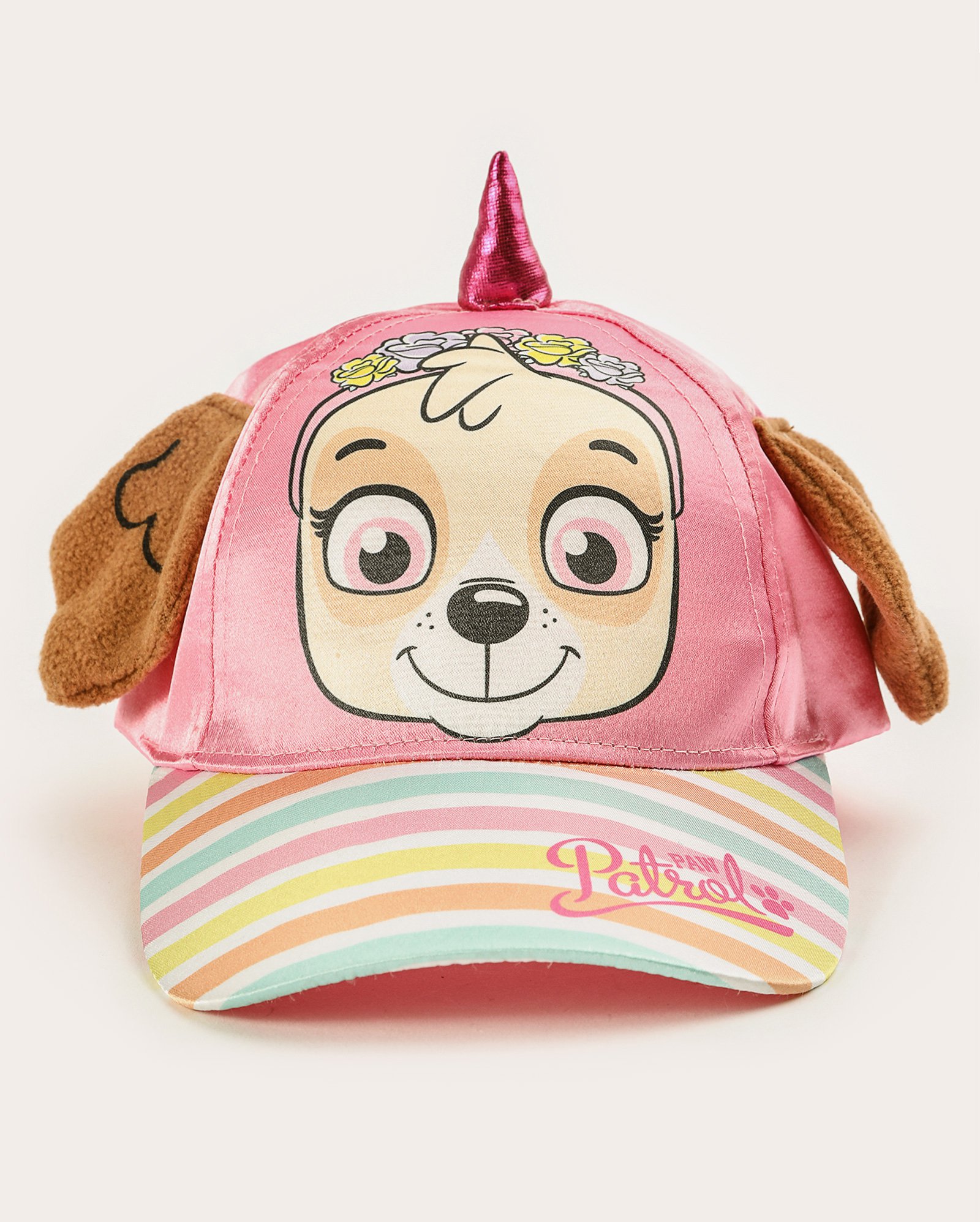 Boné infantil Patrulha Canina interativo rosa | Paramount