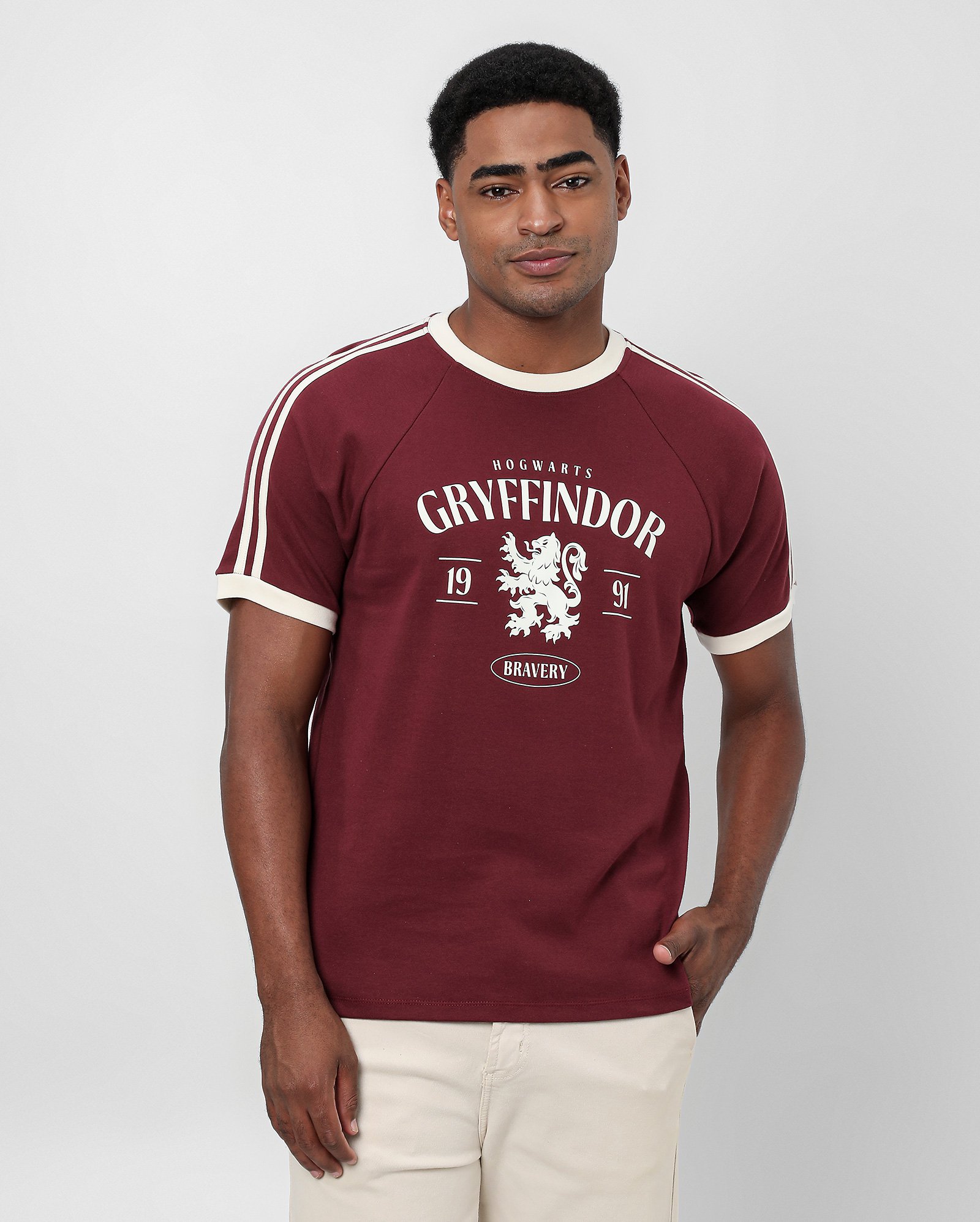 Camiseta masculina Harry Potter Grifinória bravery | FANLAB