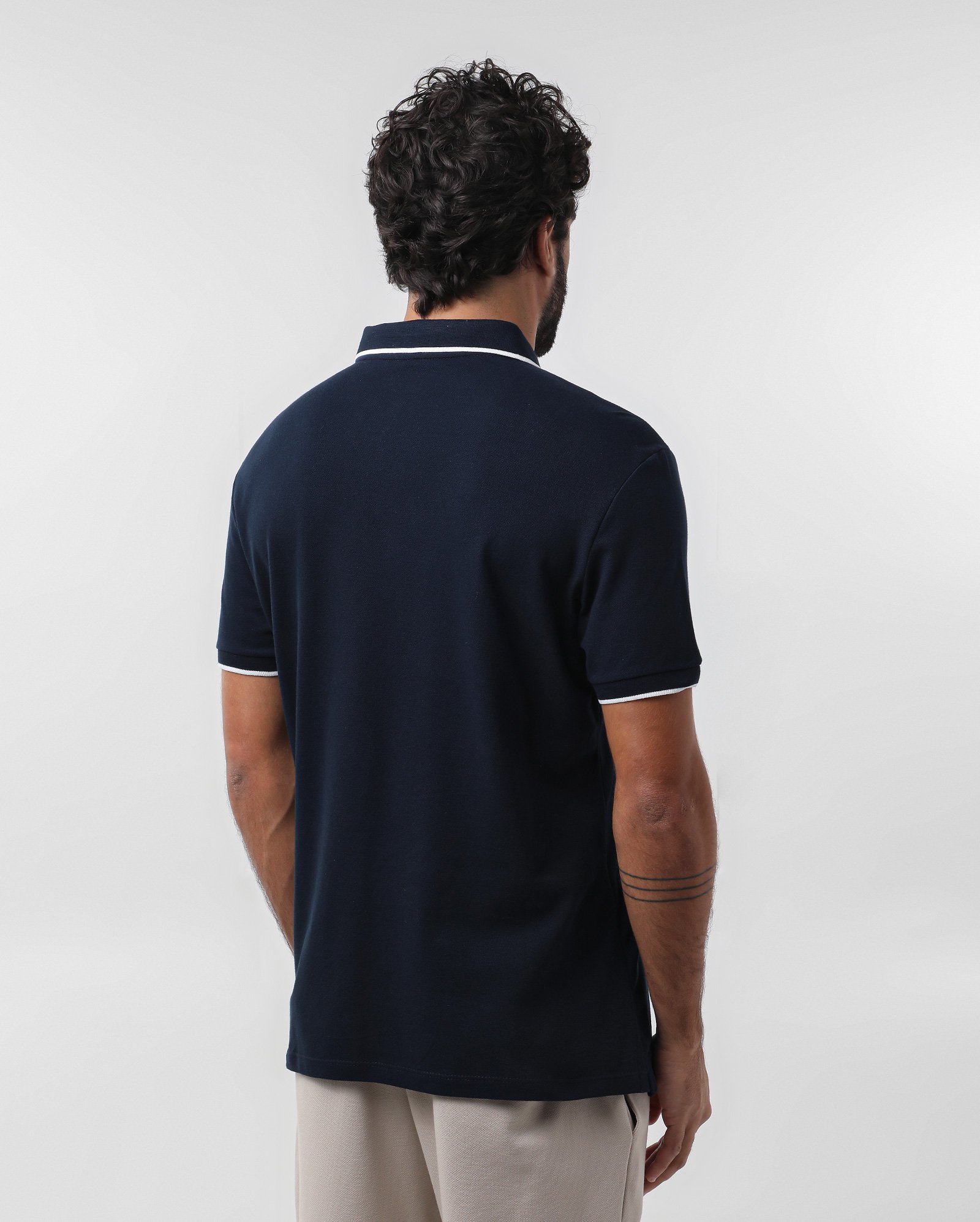 Camisa polo masculina gola colarinho slim - Azul Escuro | Original by Riachuelo