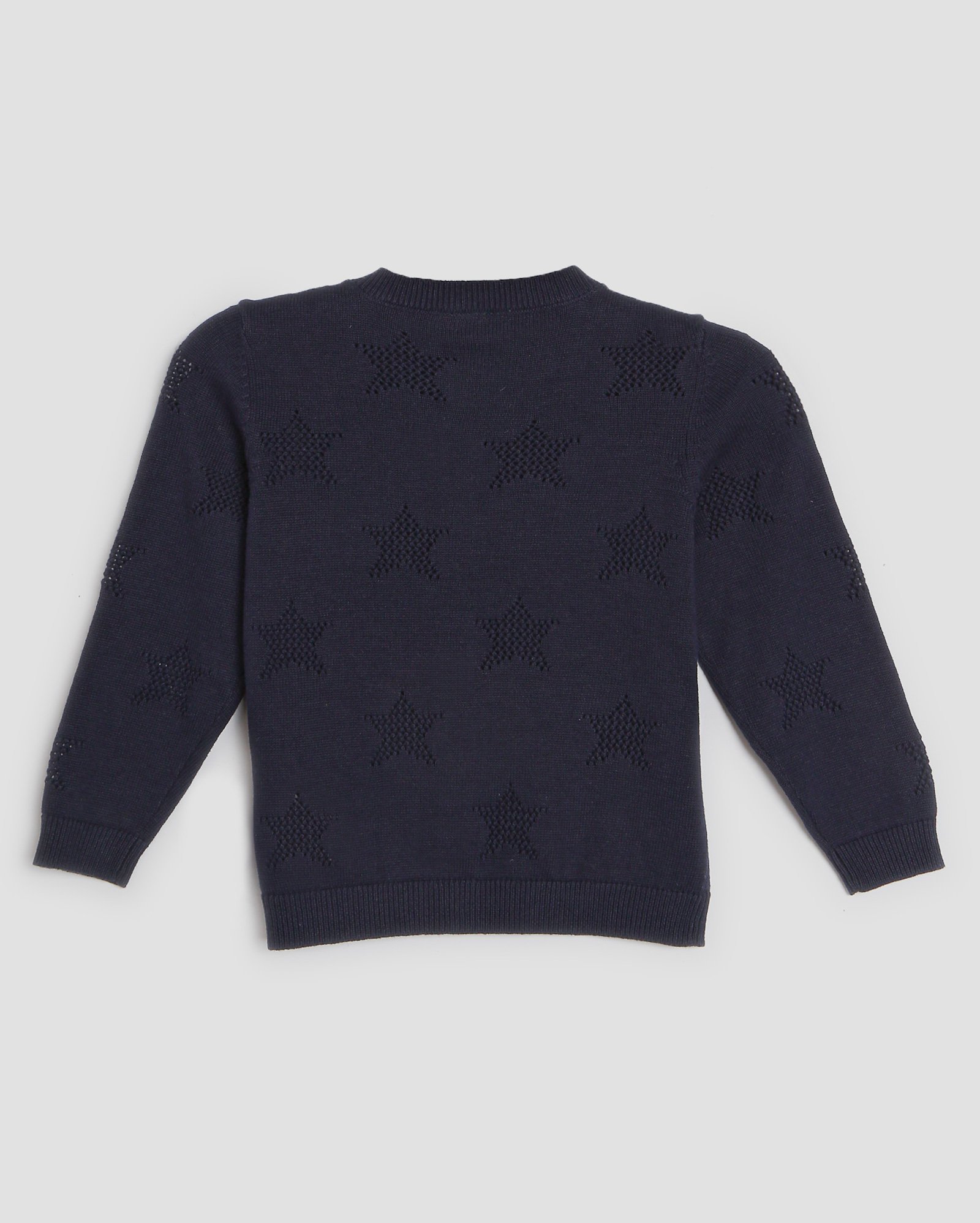 Cardigan bebê estrelas com botões azul | Baby Way by Riachuelo