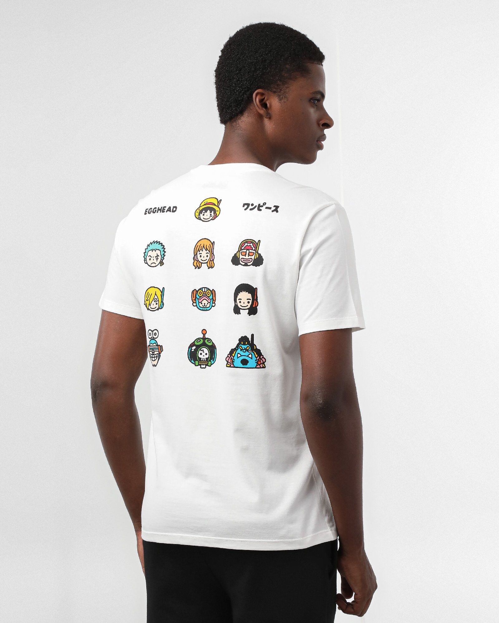 Camiseta masculina One Piece Os dez piratas branca | FANLAB