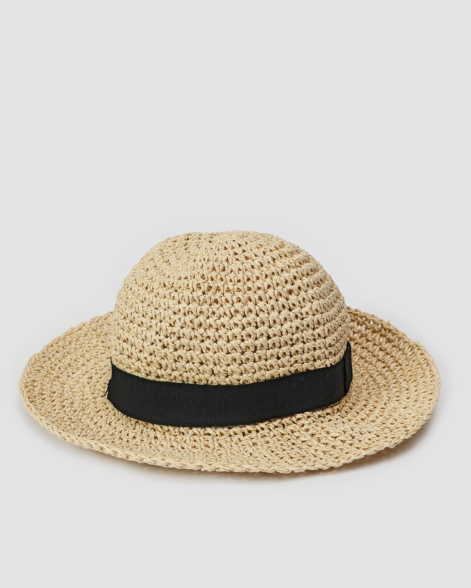 Chapéu feminino de palha com faixa bege | Accessori by Riachuelo