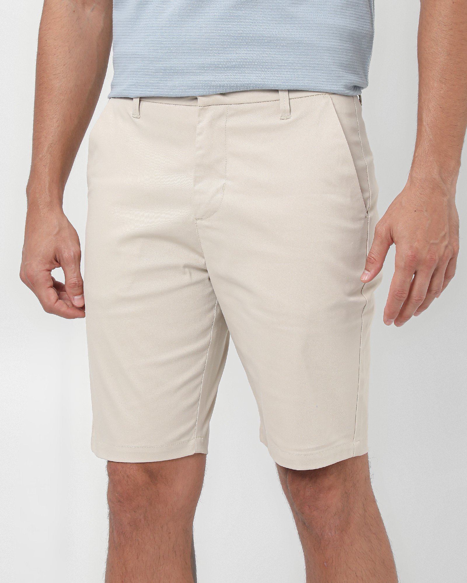 Bermuda jeans masculina chino - Bege Claro | Pool Jeans