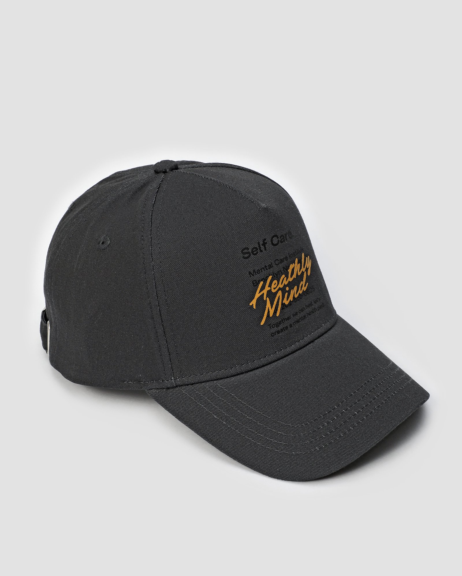 Boné masculino aba curva strapback heathly mind cinza | Accessori by Riachuelo