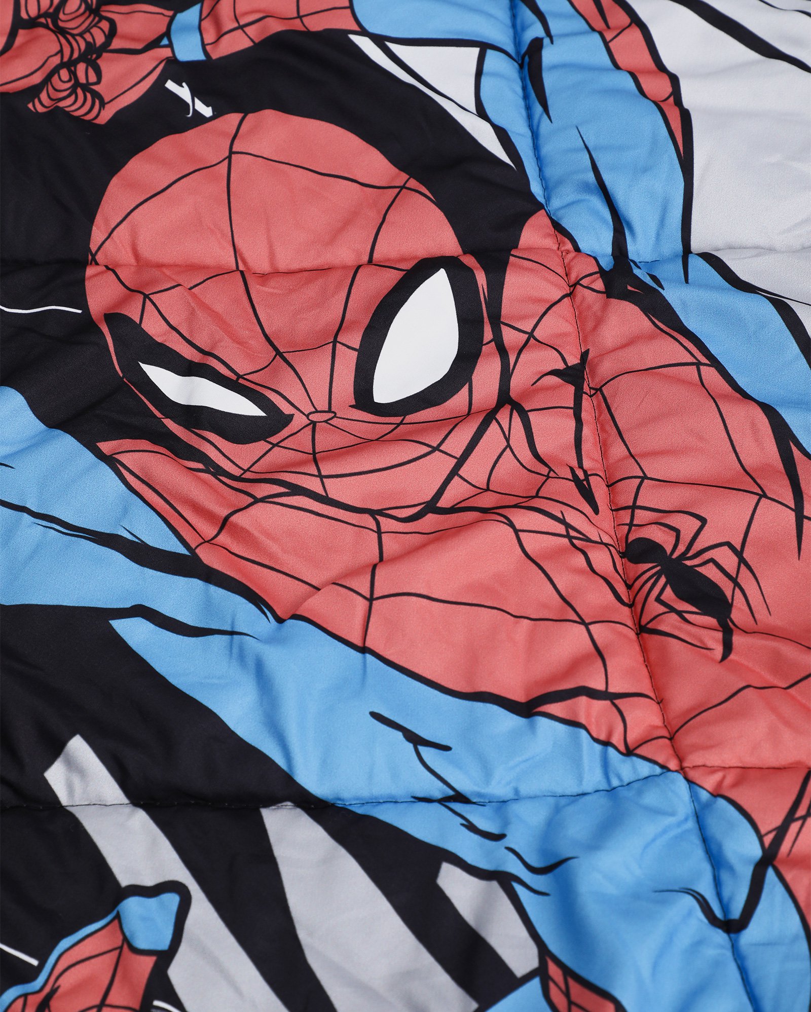 Edredom solteiro infantil plush Homem Aranha cinza | Casa Riachuelo