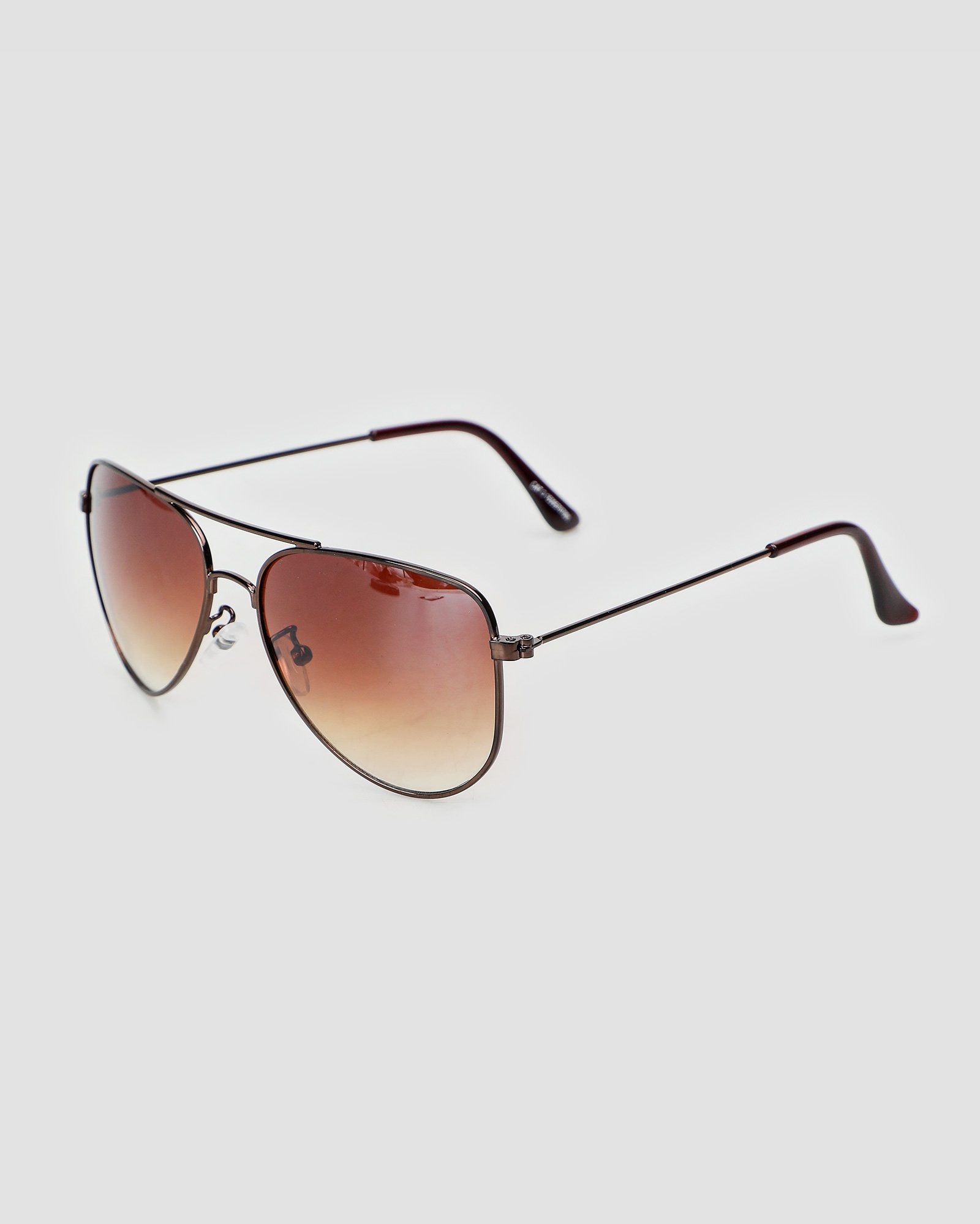 Óculos de sol feminino aviador metal lente - Marrom | Riachuelo