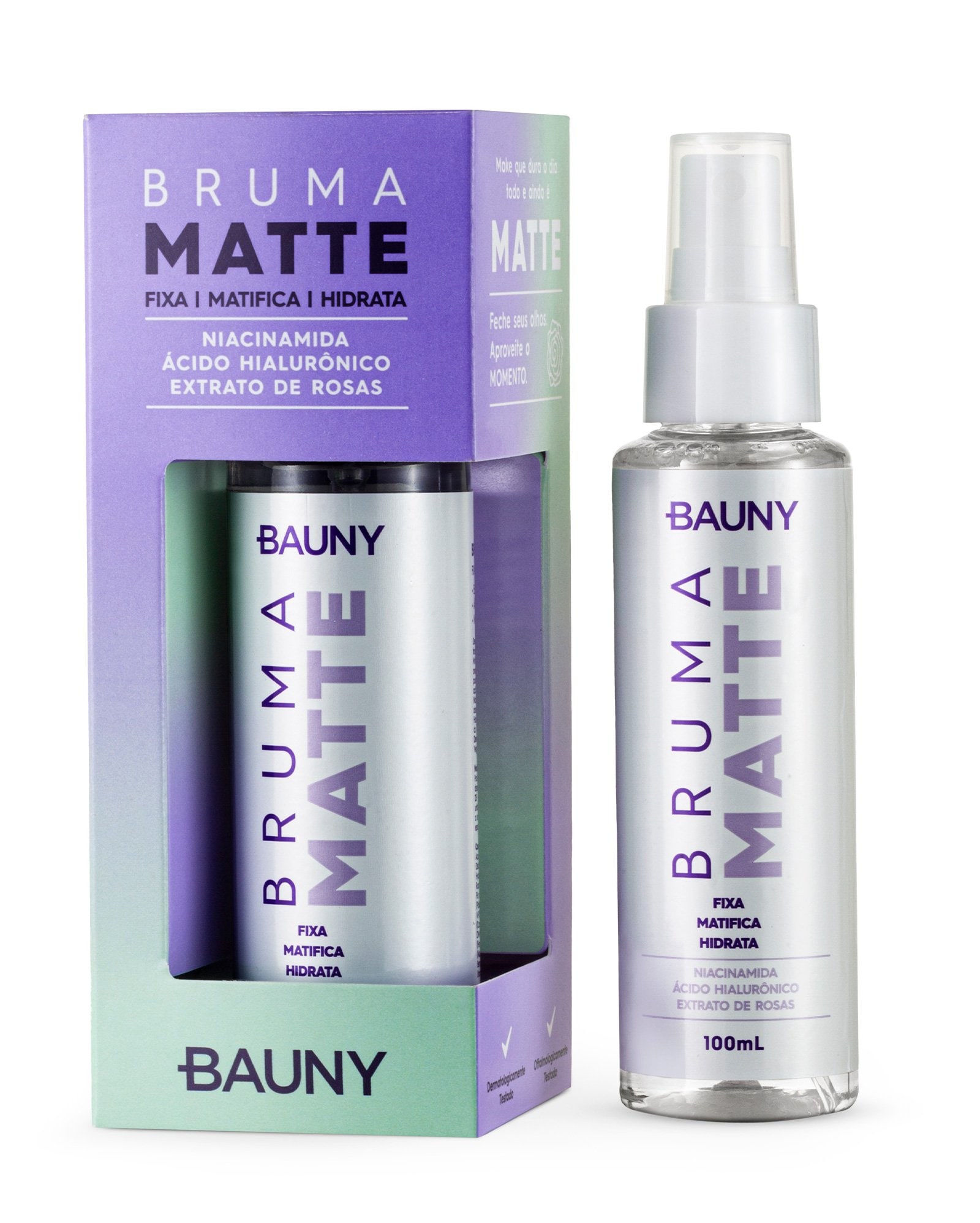Bruma fixadora facial matte 100ml | Bauny