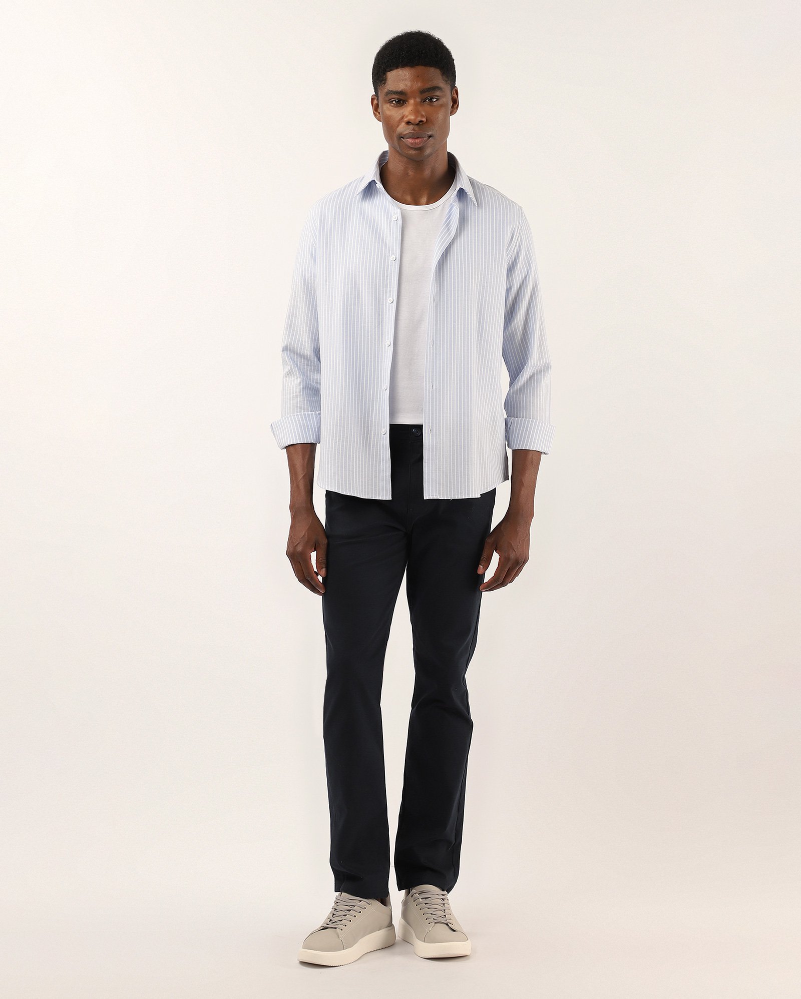 Camiseta masculina básica regular - Branco