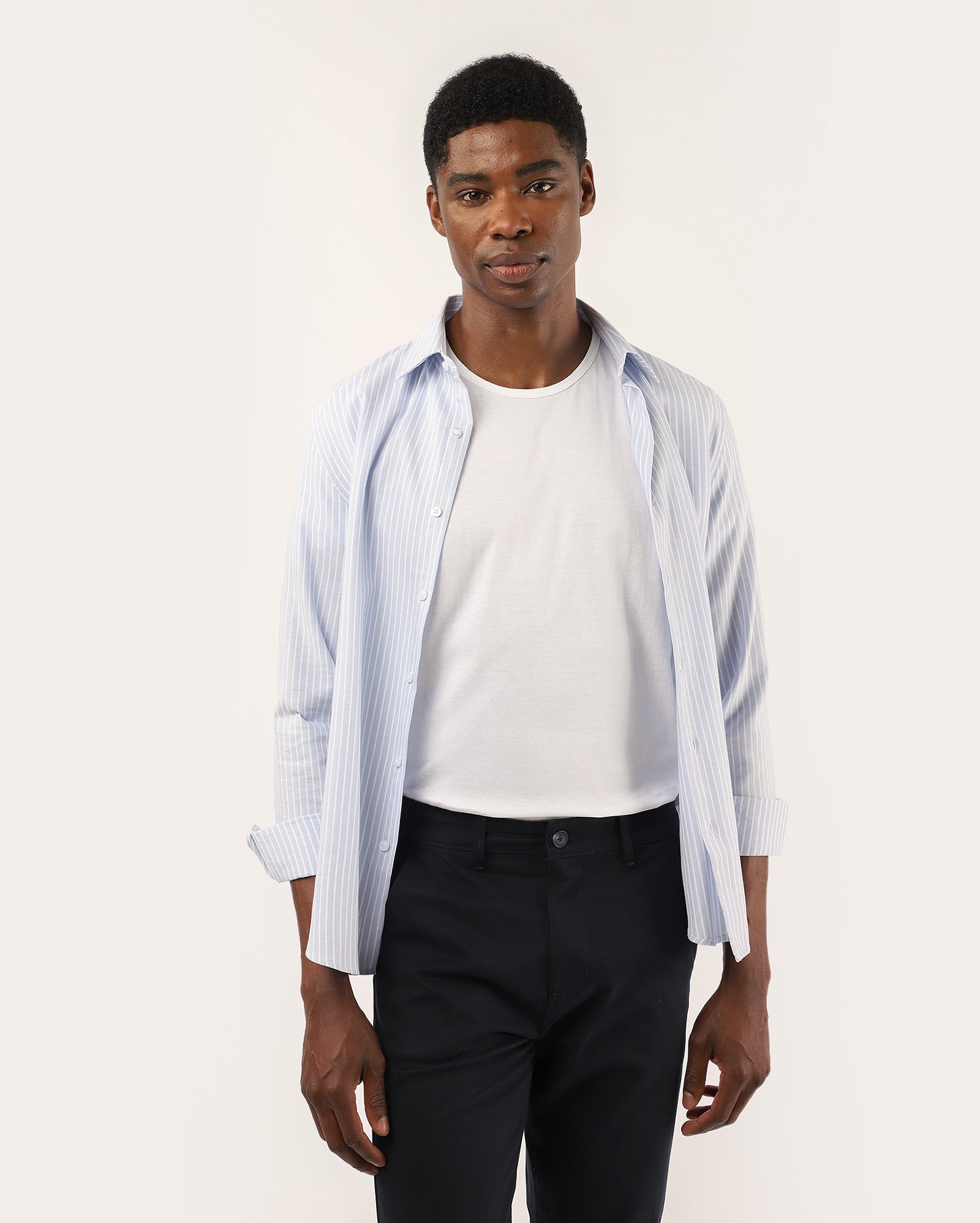 Camiseta masculina básica regular - Branco