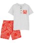 Conjunto curto bebê 2 peças pineapple sunshine multicor | Carter's
