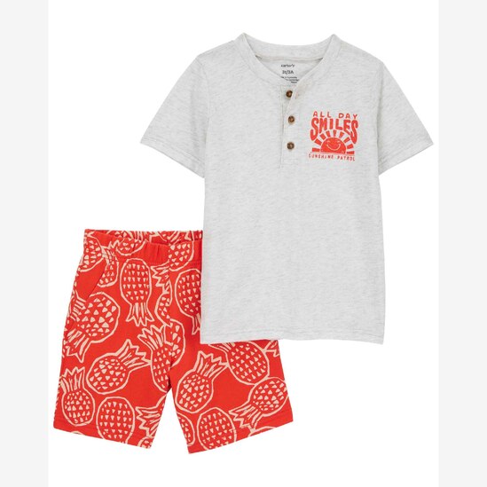 Conjunto curto bebê 2 peças pineapple sunshine multicor | Carter's