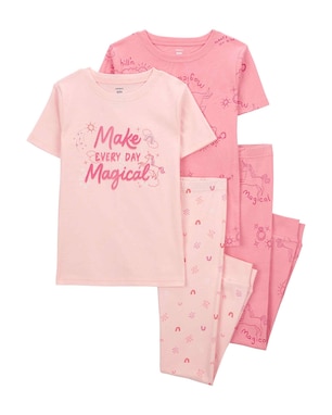 Pijama longo infantil 4 peças unicórnio magical multicor | Carter's