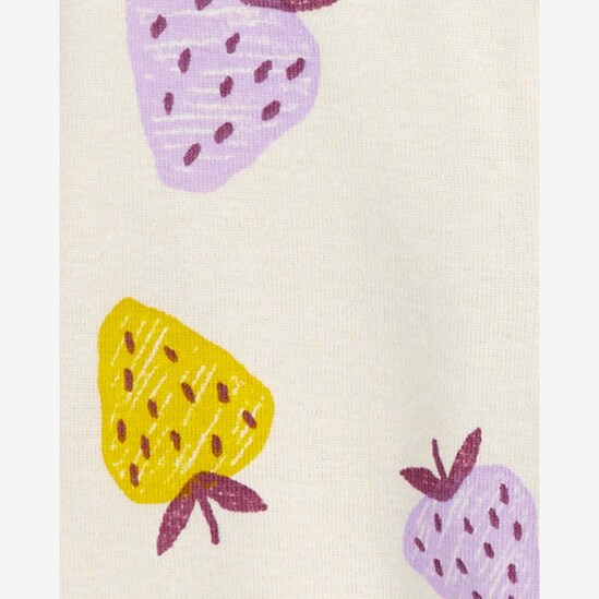 Kit macacão bebê 2 peças morangos listrado multicor | Carter's