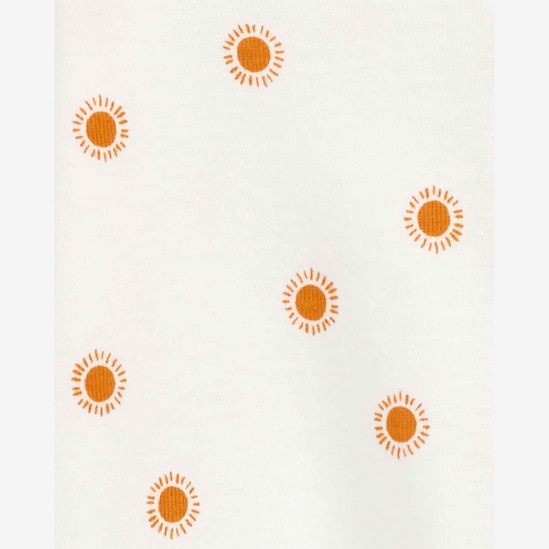 Kit macacão bebê 2 peças floral e sol multicor | Carter's