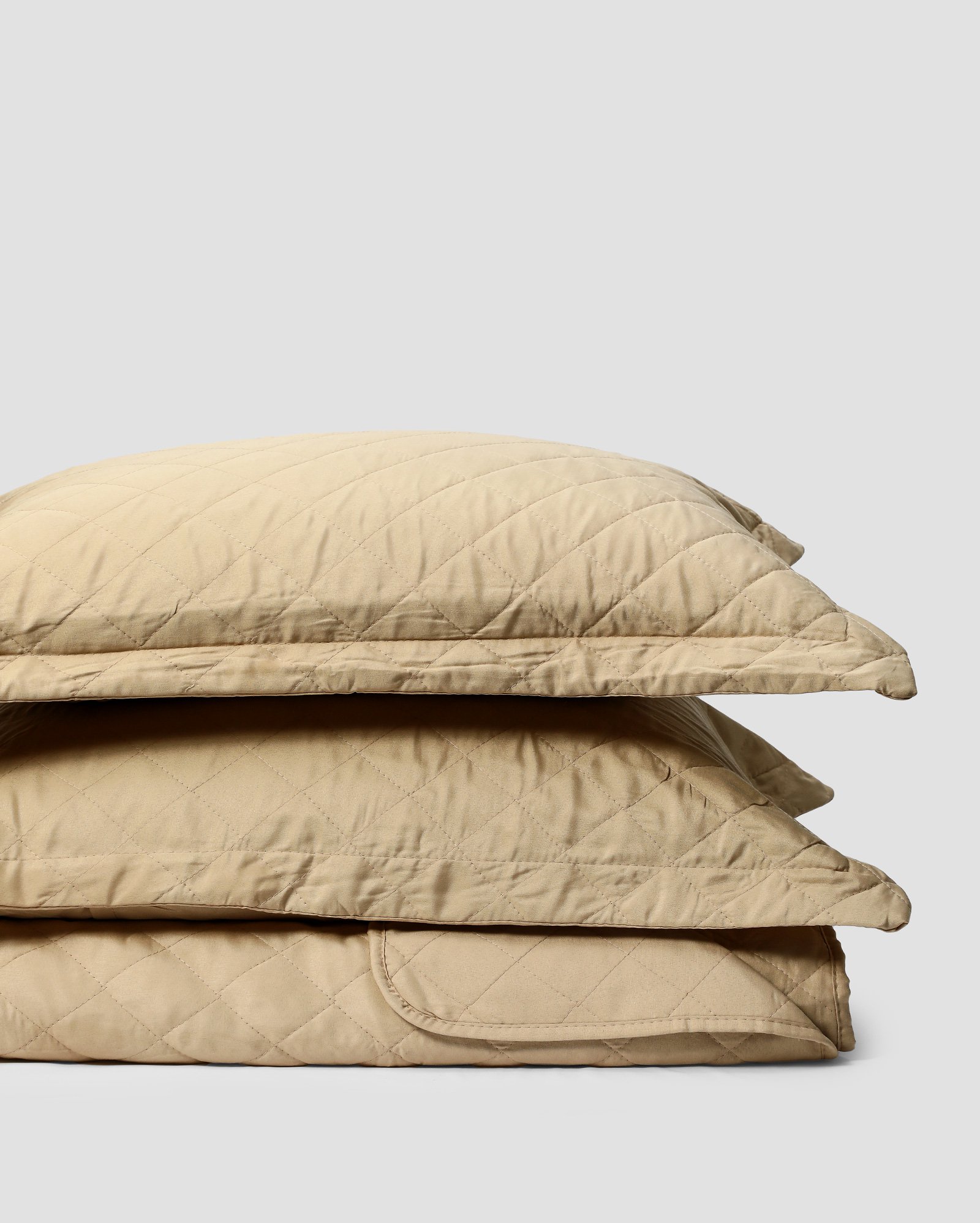 Kit colcha casal 3 peças matelada dupla face Boutis bege | Casa Riachuelo
