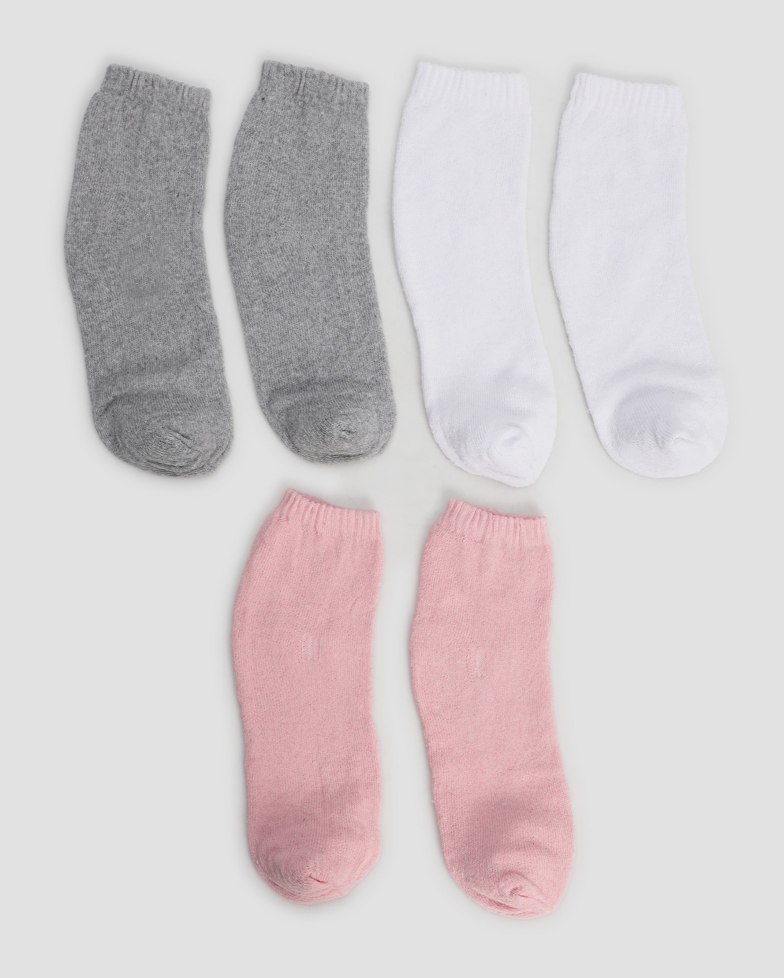 Kit meia feminina 3 pares cano médio diversas multicor | Riachuelo