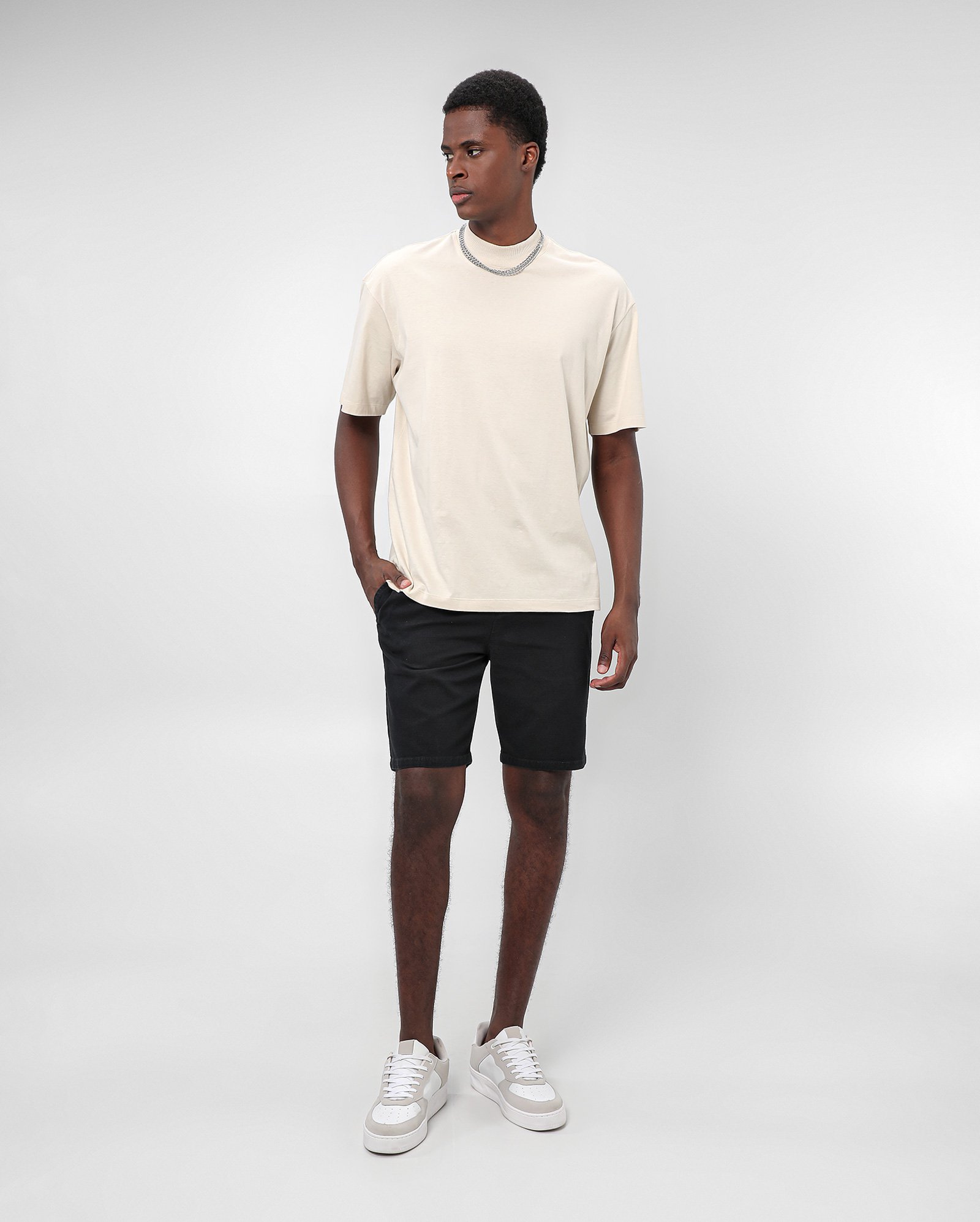 Bermuda jeans color masculina slim chino azul | Pool Jeans