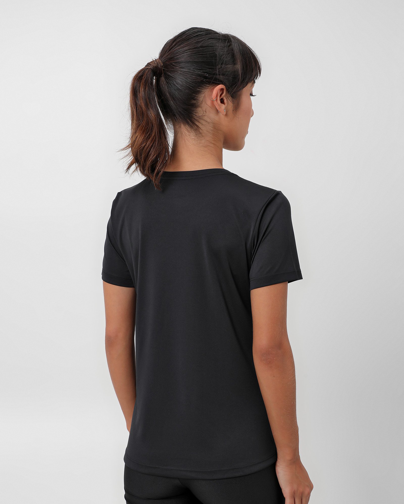 Camiseta esportiva feminina player preta | BodyWork by Riachuelo