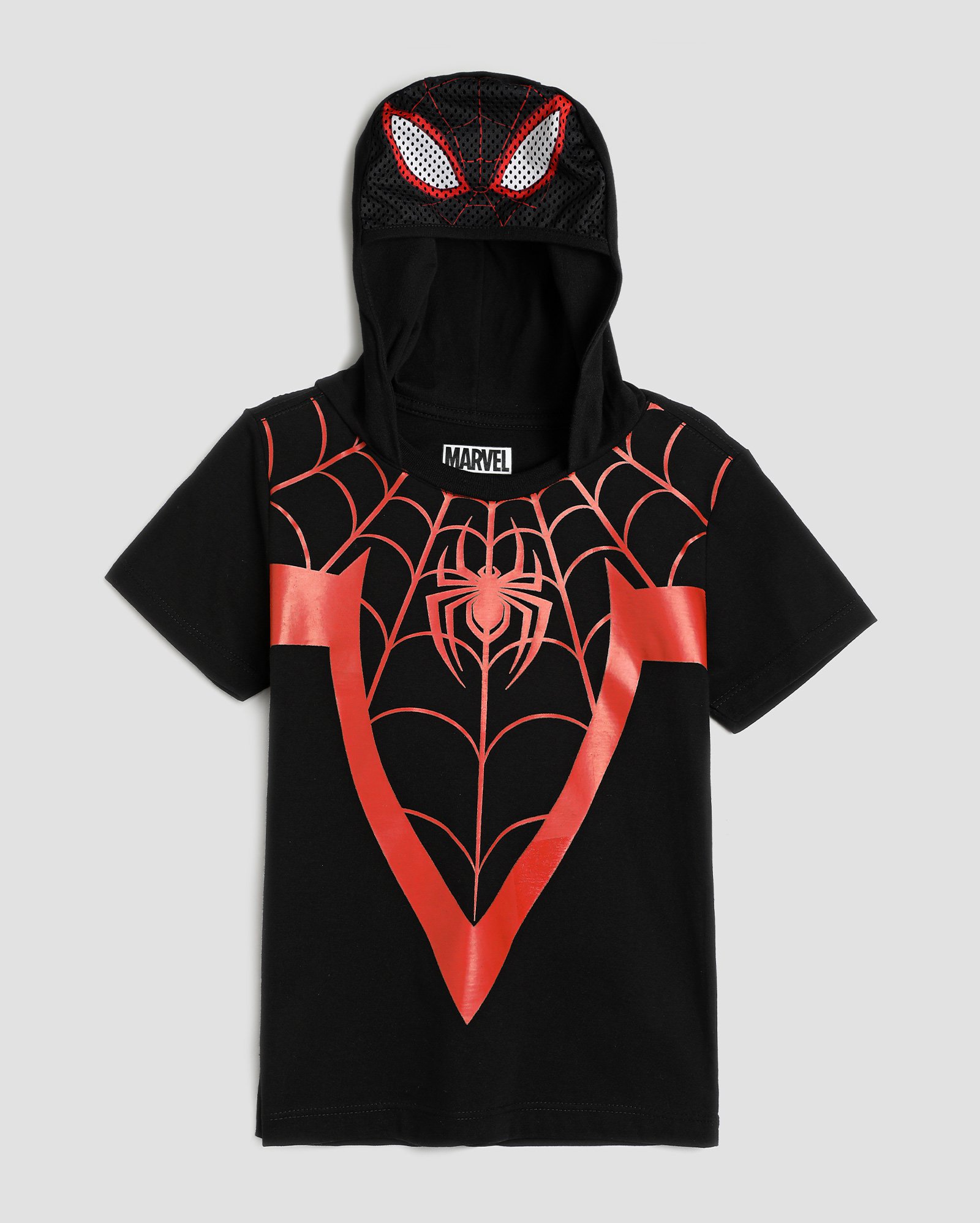 Camiseta Infantil Marvel Homem-Aranha com capuz 4-10A | FANLAB