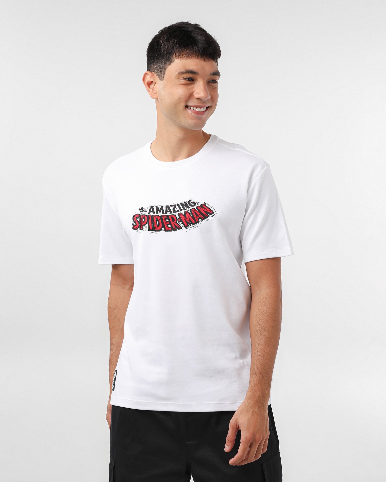 Camiseta masculina Amazing Spider-Man branca | FANLAB