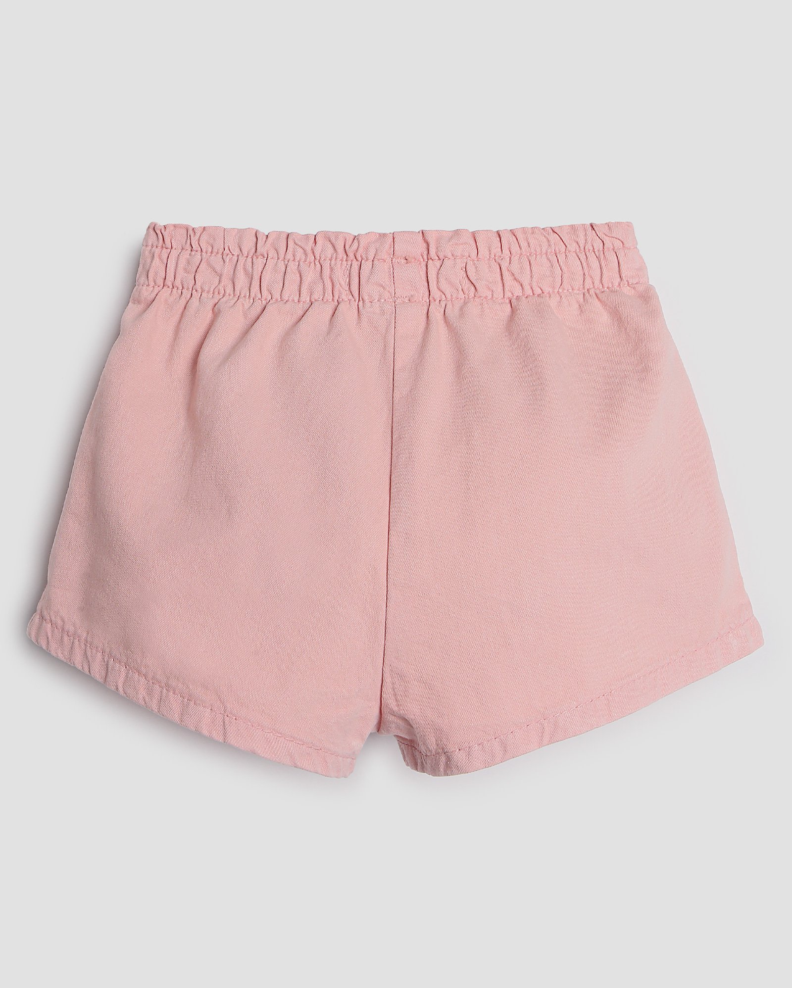 Short sarja infantil baggy cós elástico 1-4A rosa | Pool Kids
