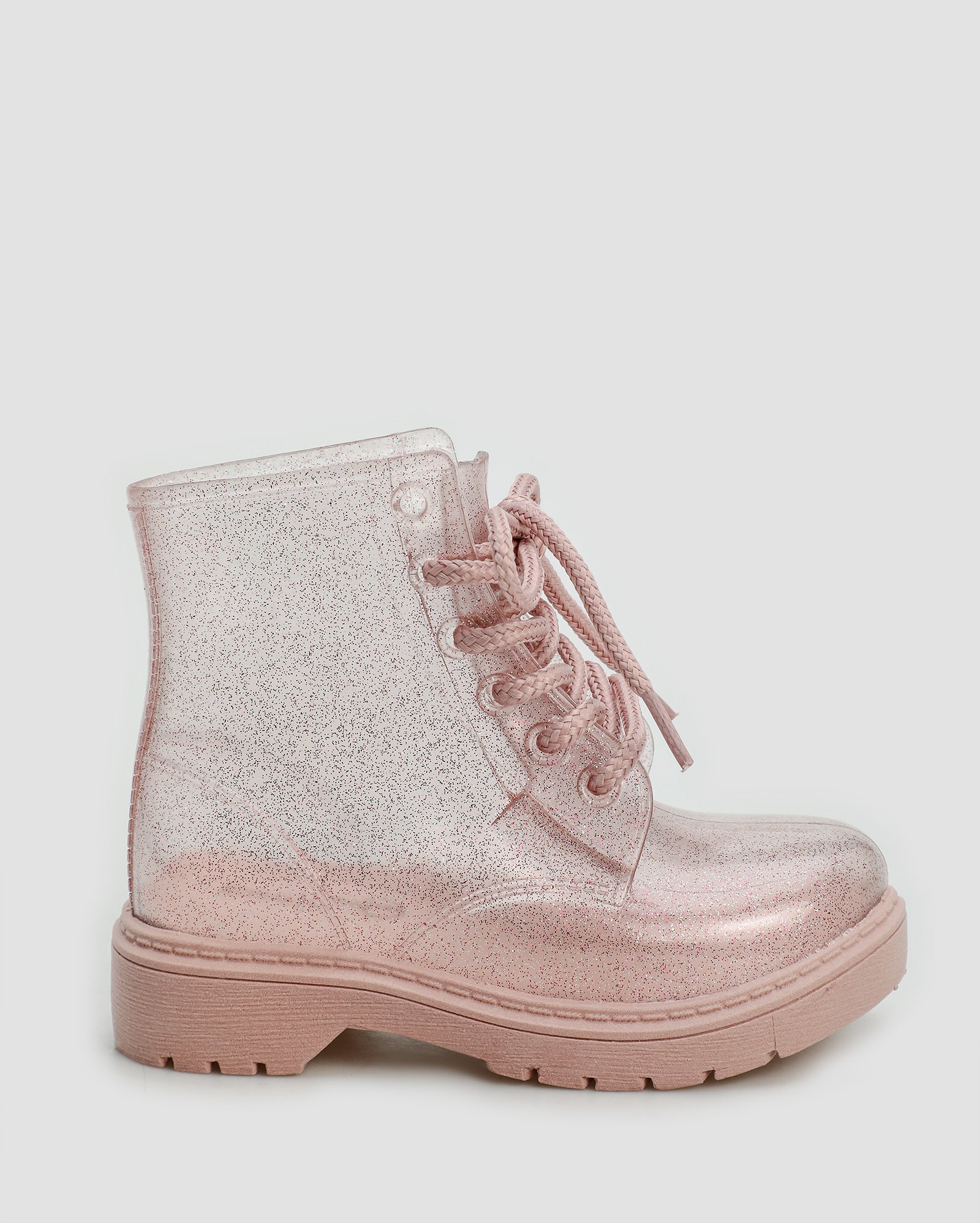 Coturno infantil com glitter + meia listrada rosa | Riachuelo