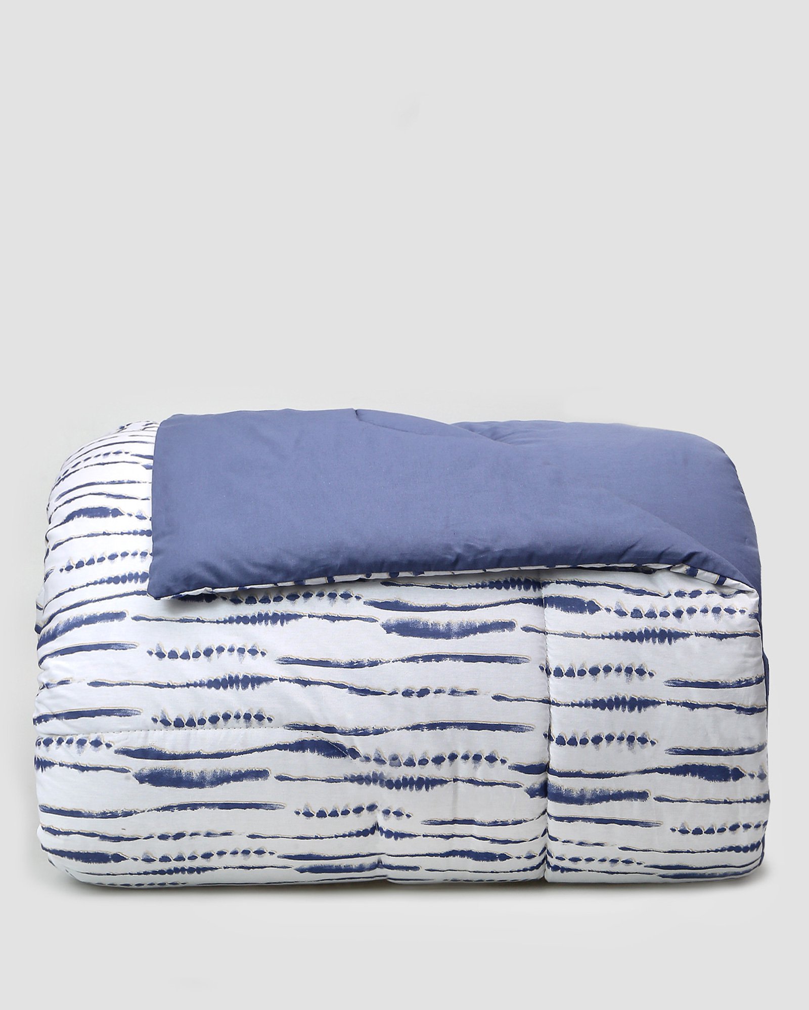 Edredom queen Ivy Stain 160 fios azul | Casa Riachuelo