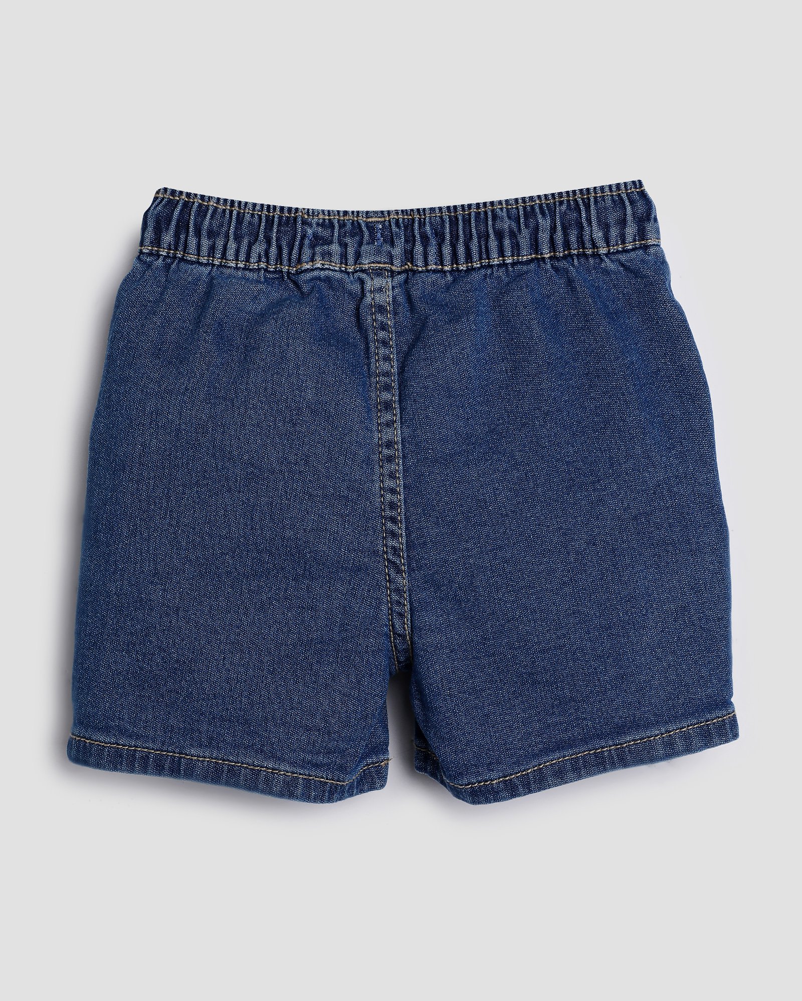 Bermuda moletom sarja infantil com amarração 1-4A - Jeans Escuro | Pool Kids