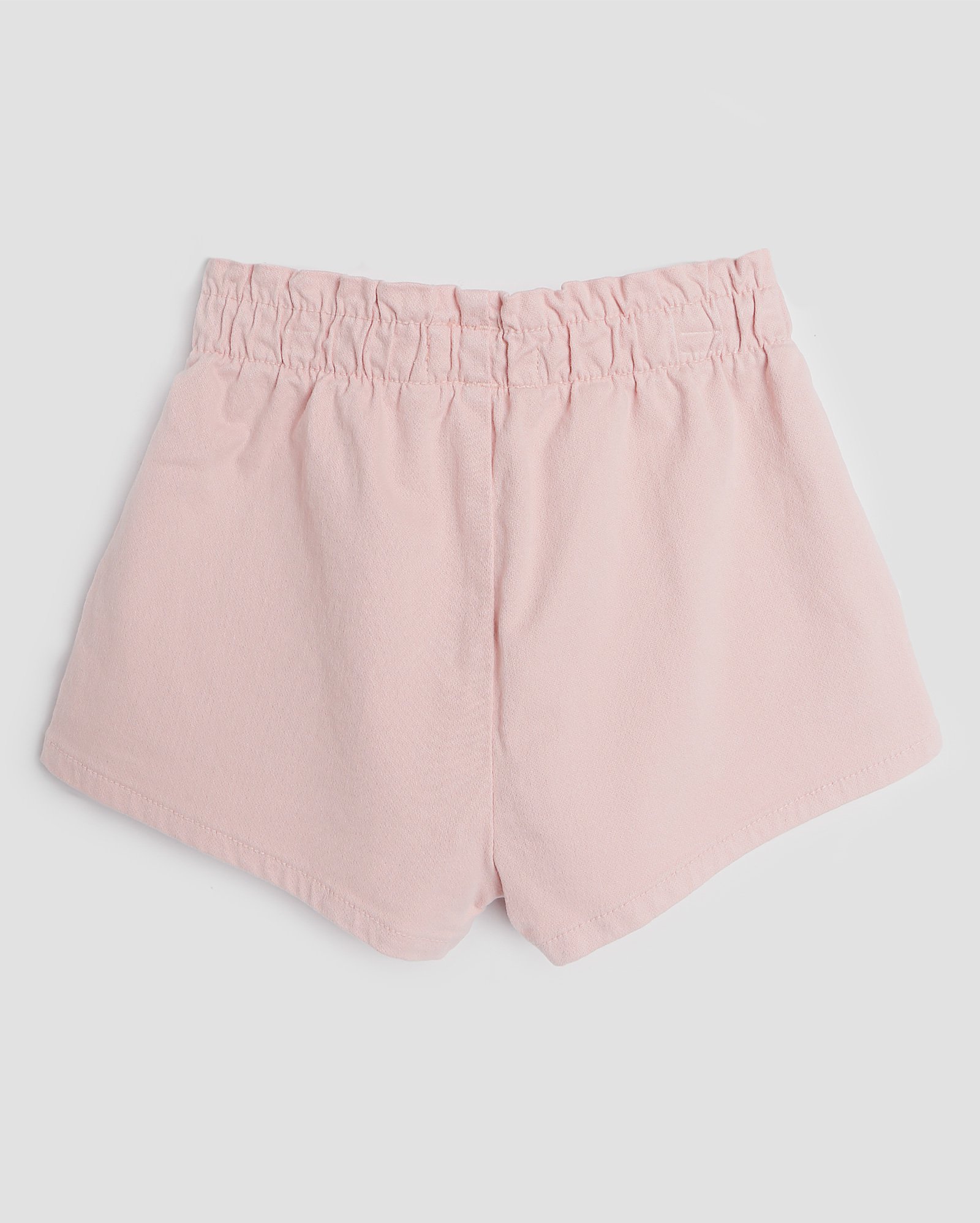 Short sarja infantil baggy com cintinho 4-10A - Rosa Claro | Pool Kids