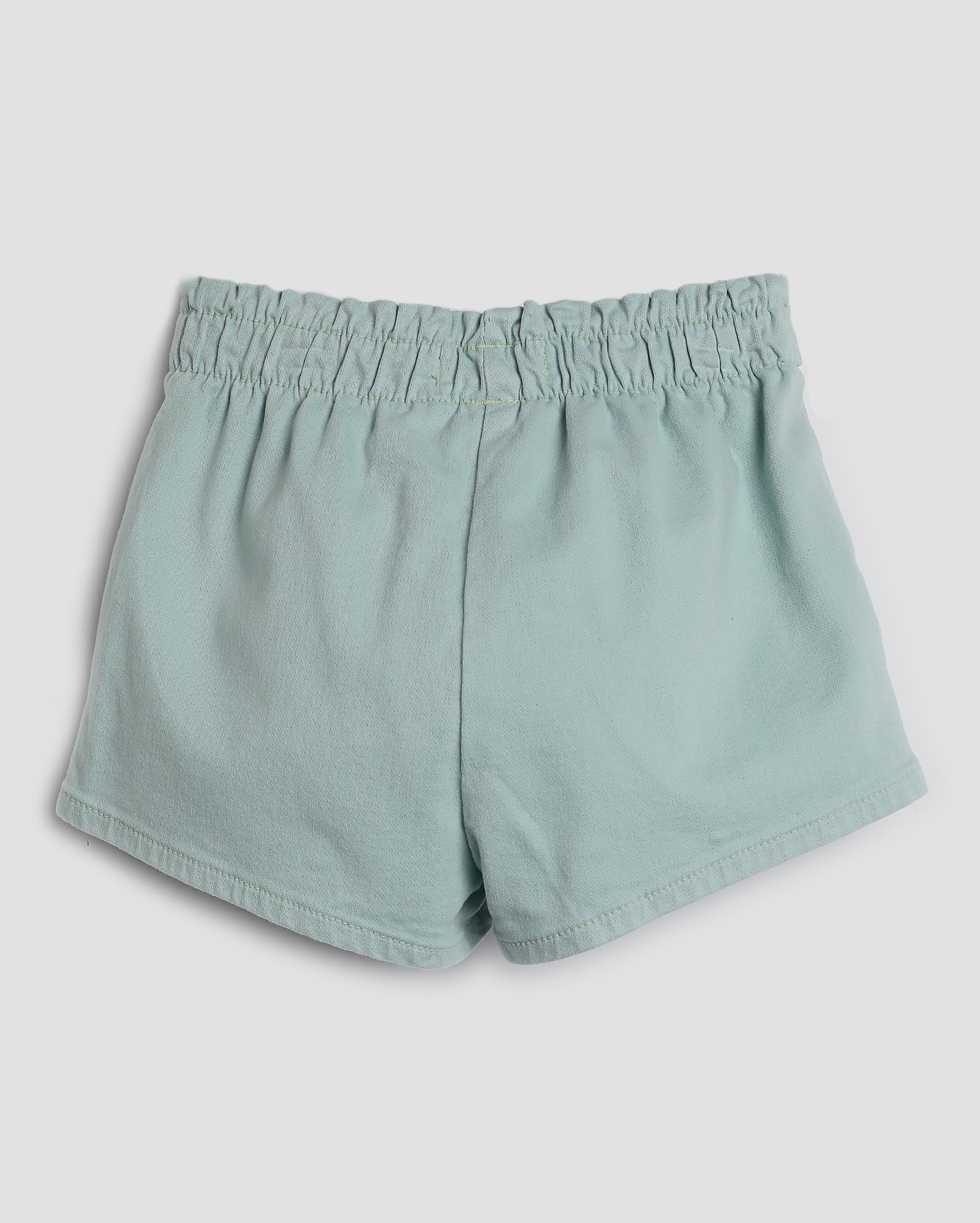 Short sarja infantil baggy com cintinho 4-10A - Verde Claro | Pool Kids