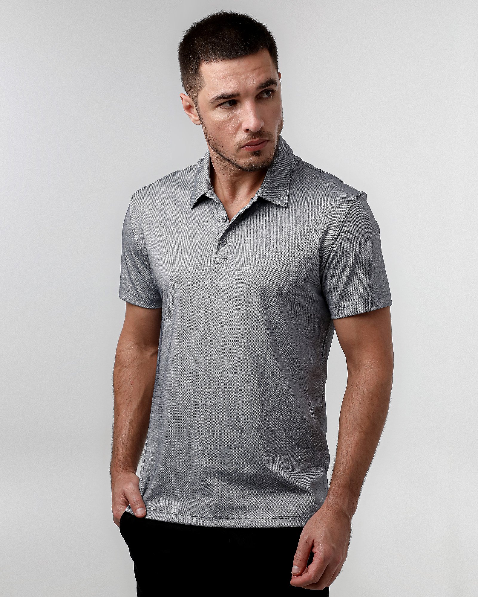 Camisa polo masculina slim tech - Cinza | Original by Riachuelo