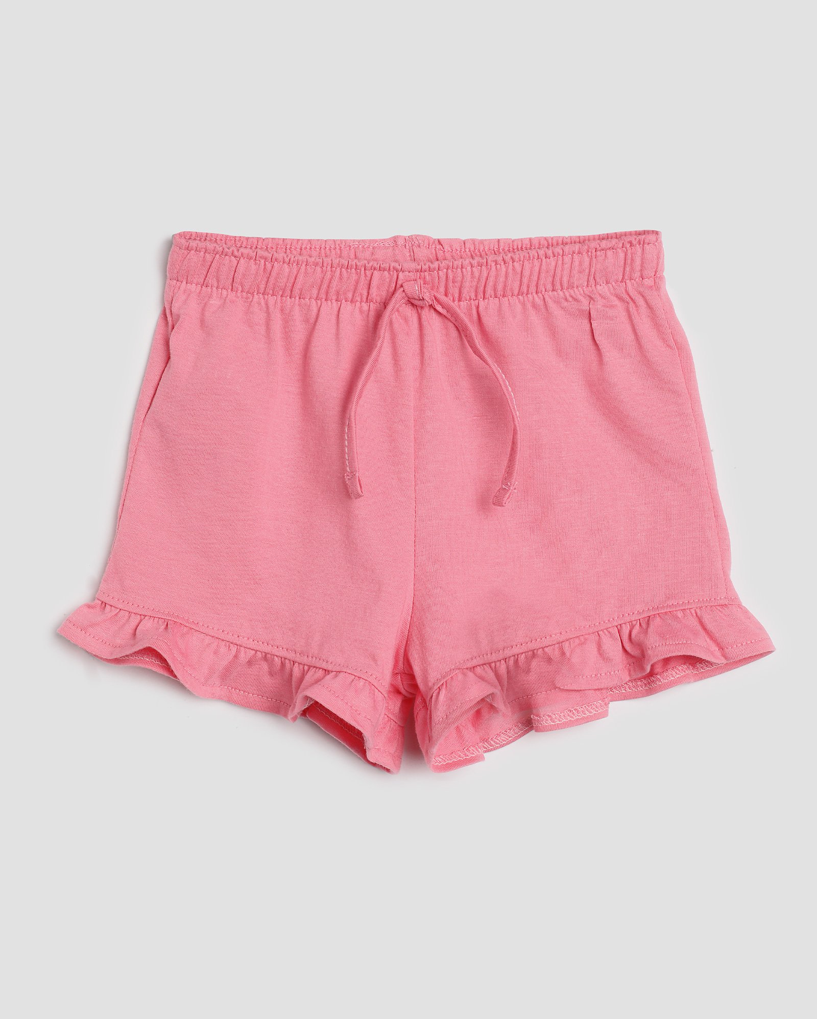 Short bebê com elástico com babados - Rosa Pink | Baby Way by Riachuelo