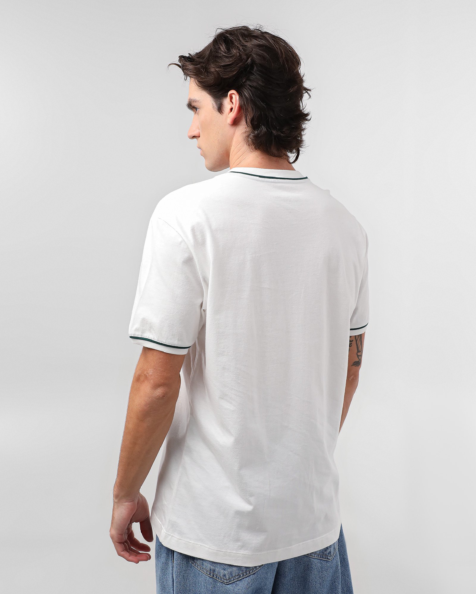 Camiseta masculina manga curta Sonserina branca | Harry Potter