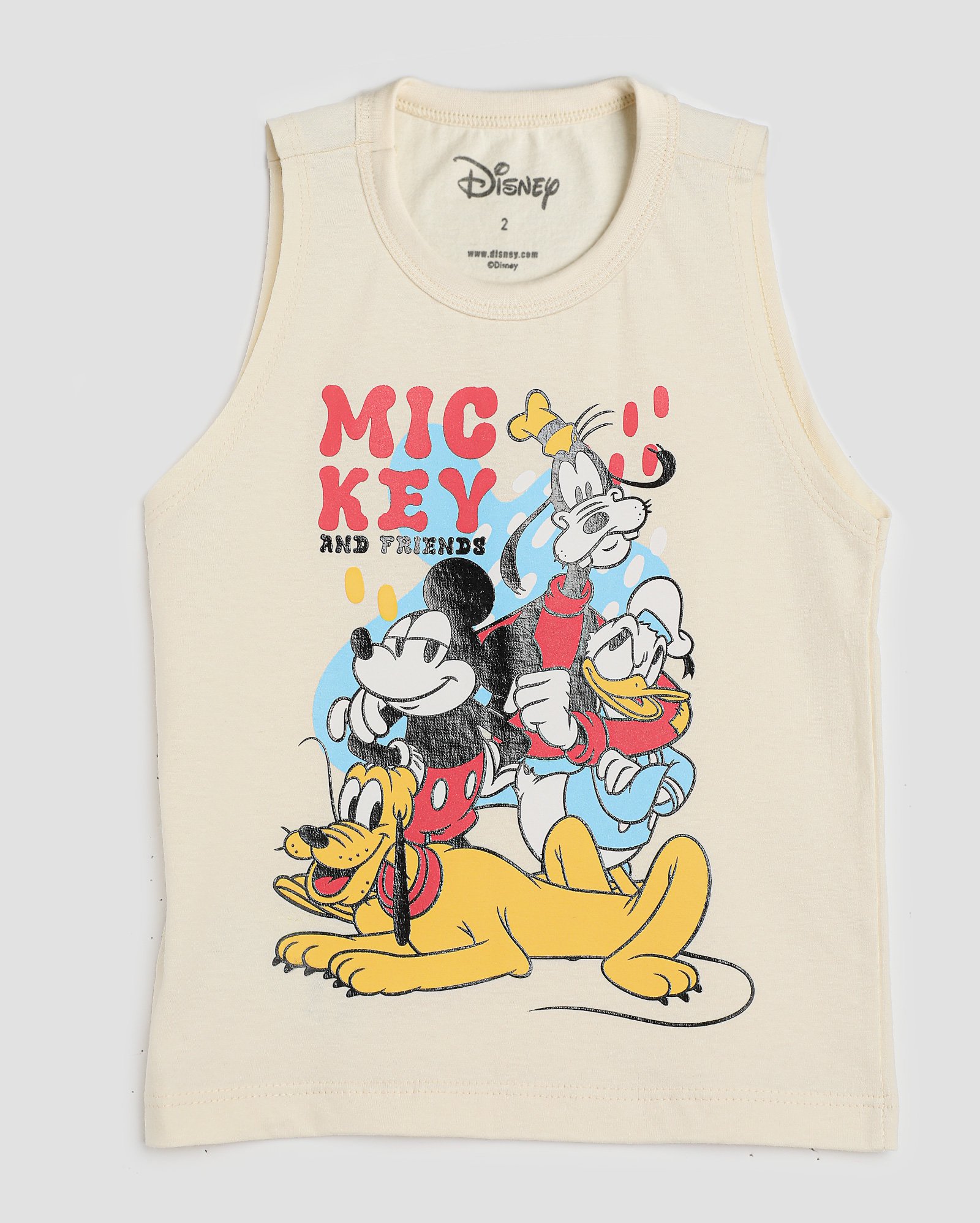 Regata infantil MIckey e amigos 1-4A bege | Disney