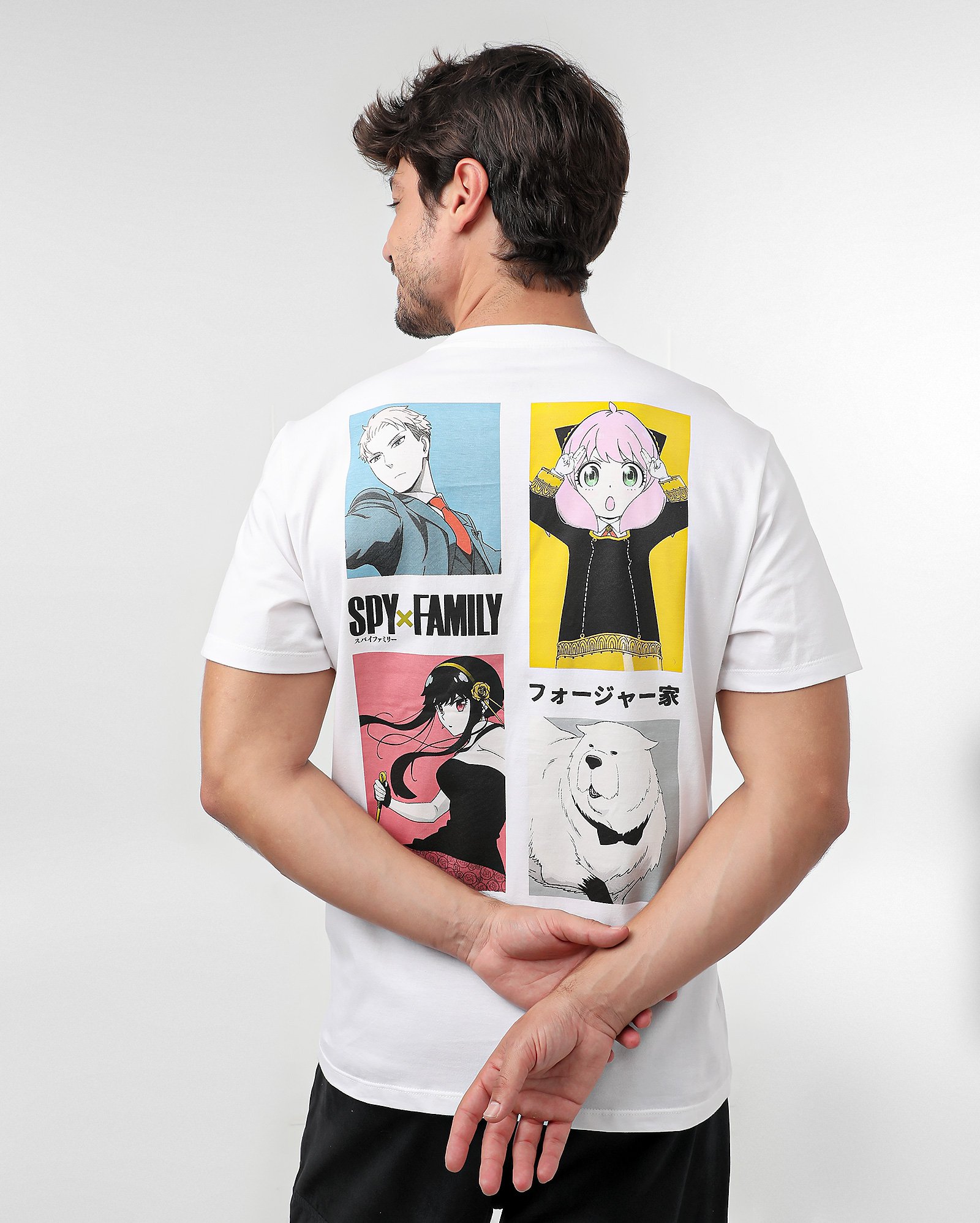Riachuelo | Camiseta masculina regular Spy x Family branca | FANLAB