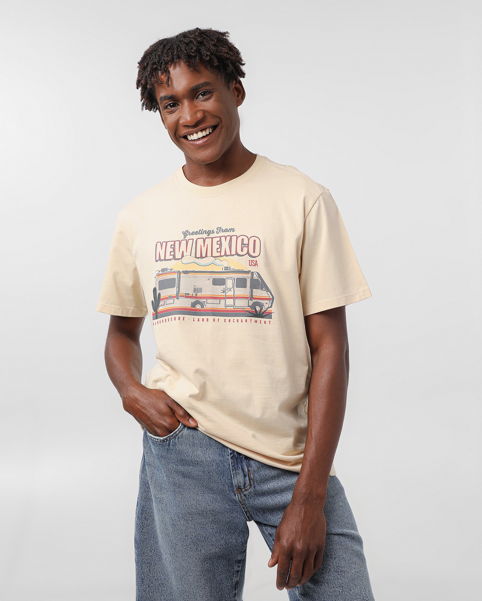 Camiseta regular México Breaking Bad bege | FANLAB