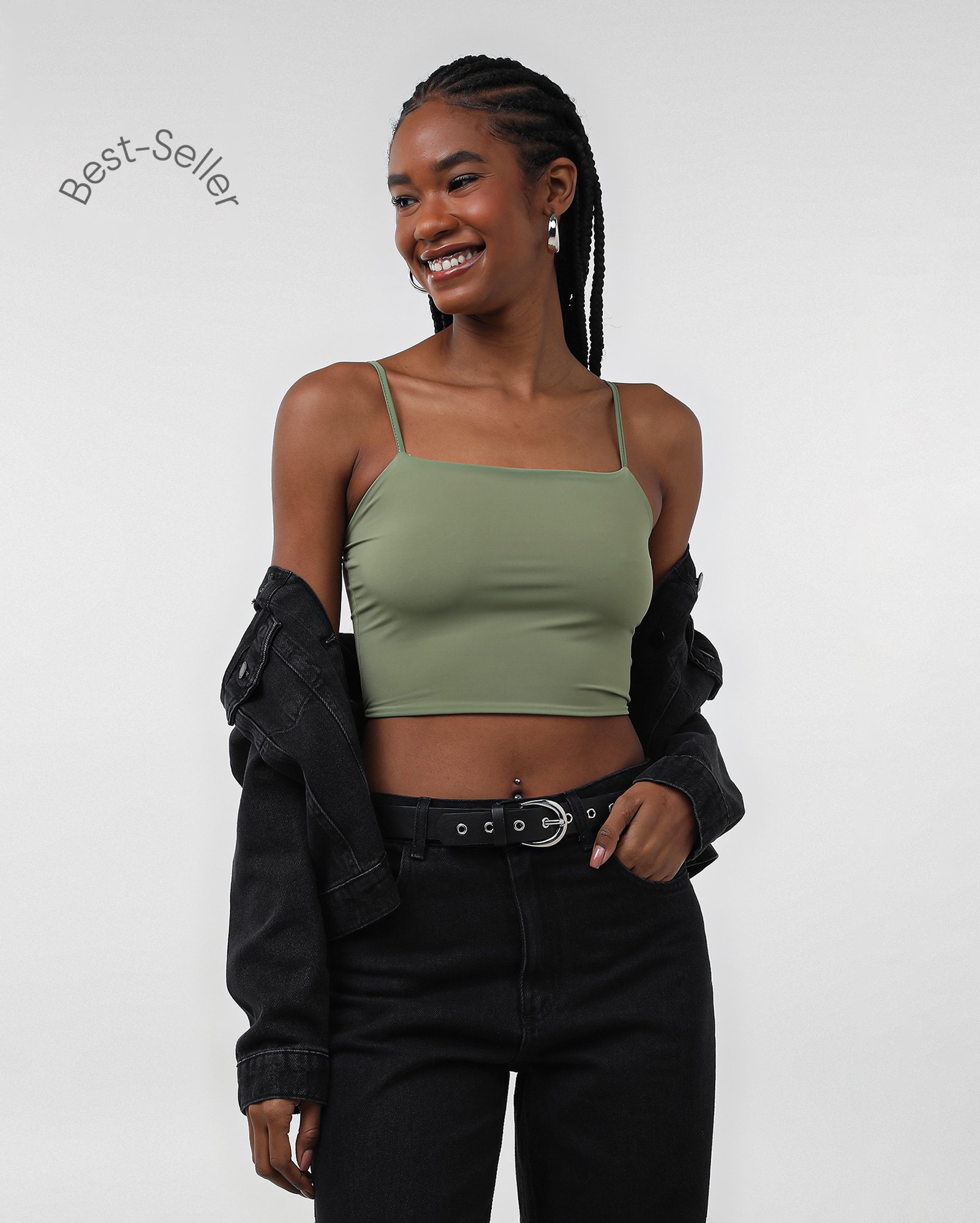 Regata cropped Maya em poliamida toque frio | Pool