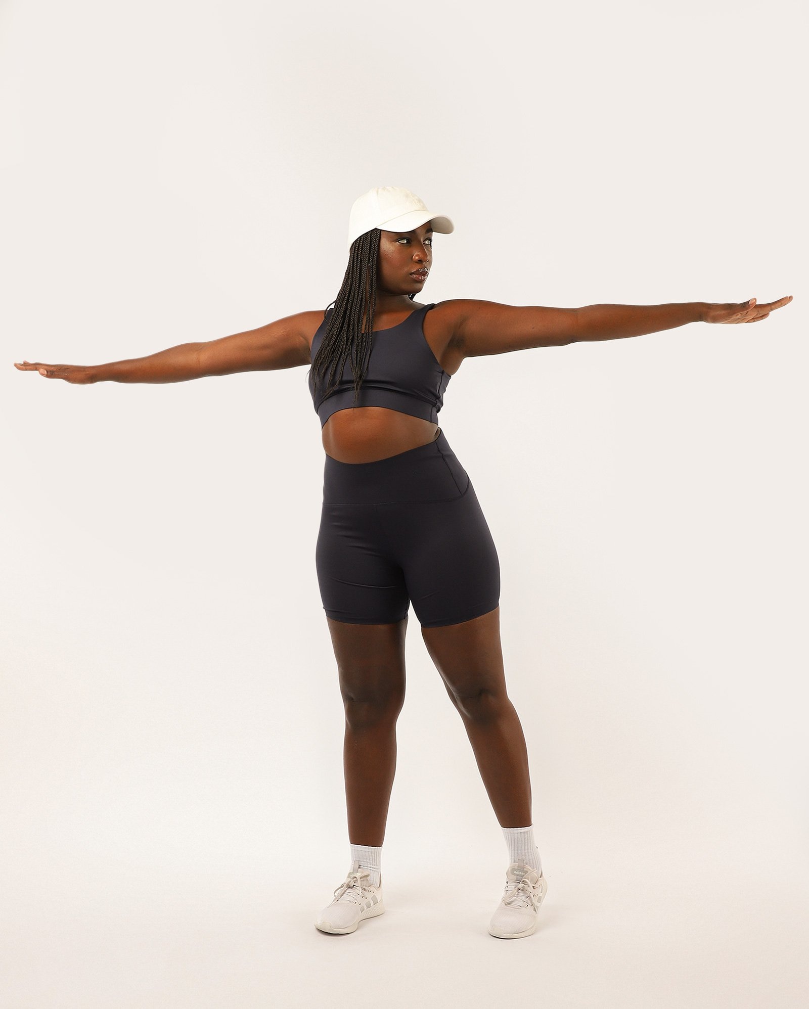 Bermuda feminina de poliamida cós Superfit - Azul Escuro | BodyWork