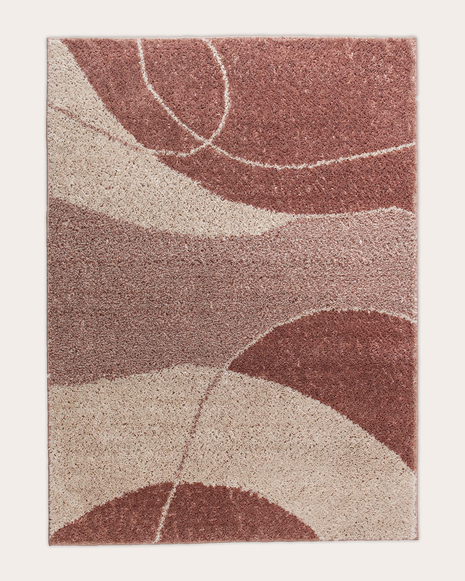 Tapete geométrico Calder - 150 X 200 CM Marrom | Casa Riachuelo