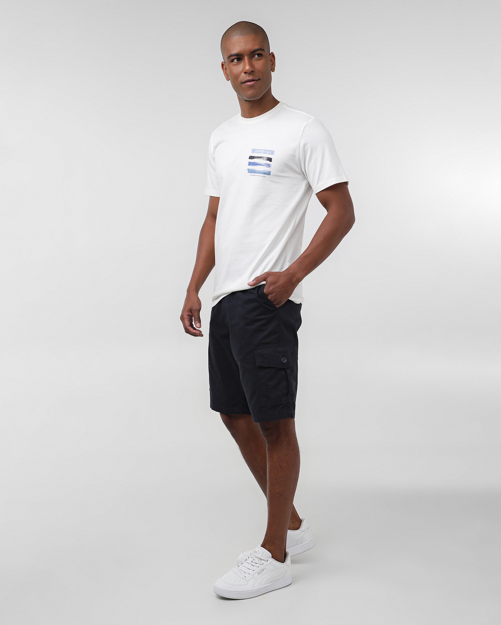 Bermuda sarja masculina cargo - Azul Escuro | Pool Jeans