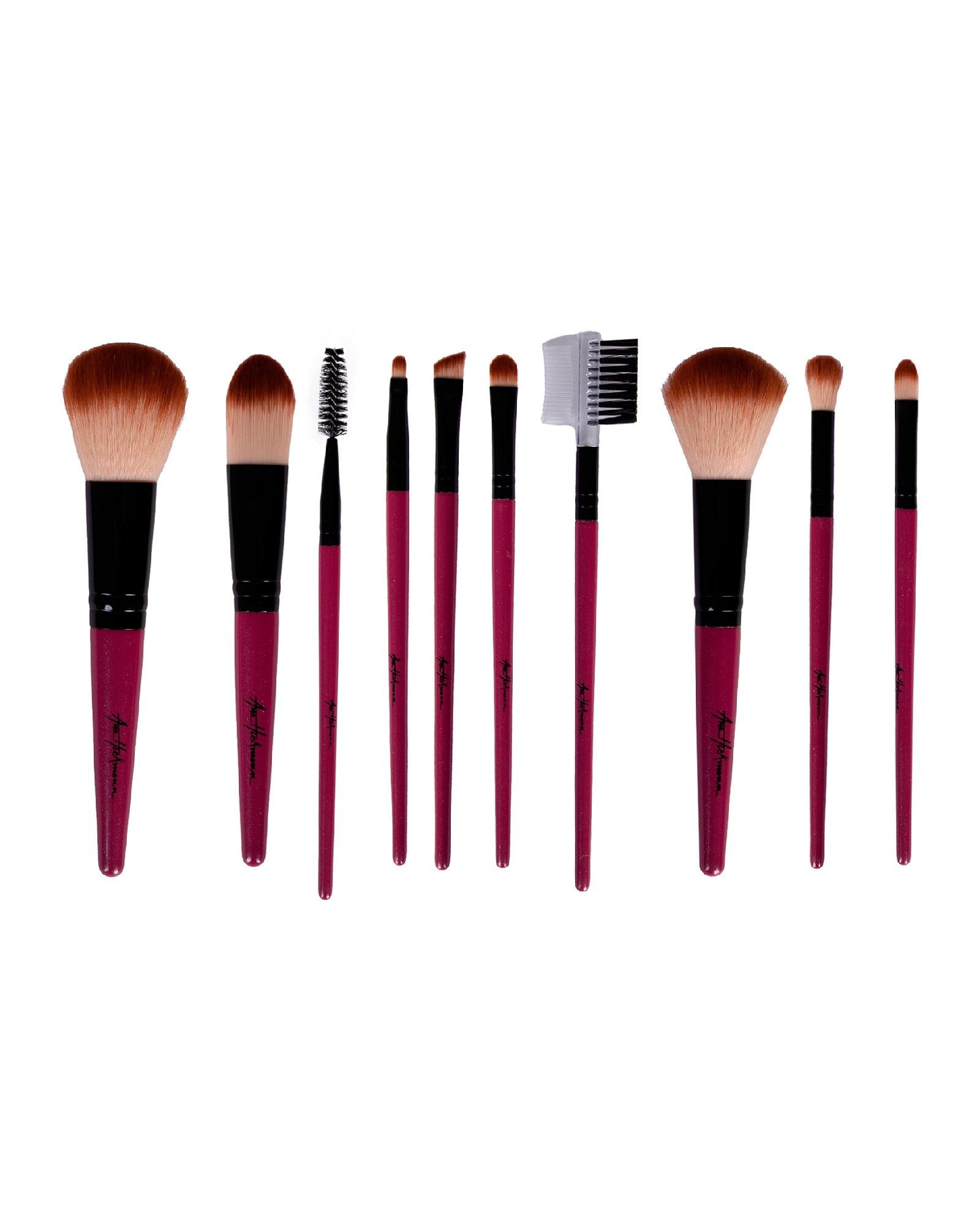 Mini kit pincel 10 unidades rosa | Ana Hickmann