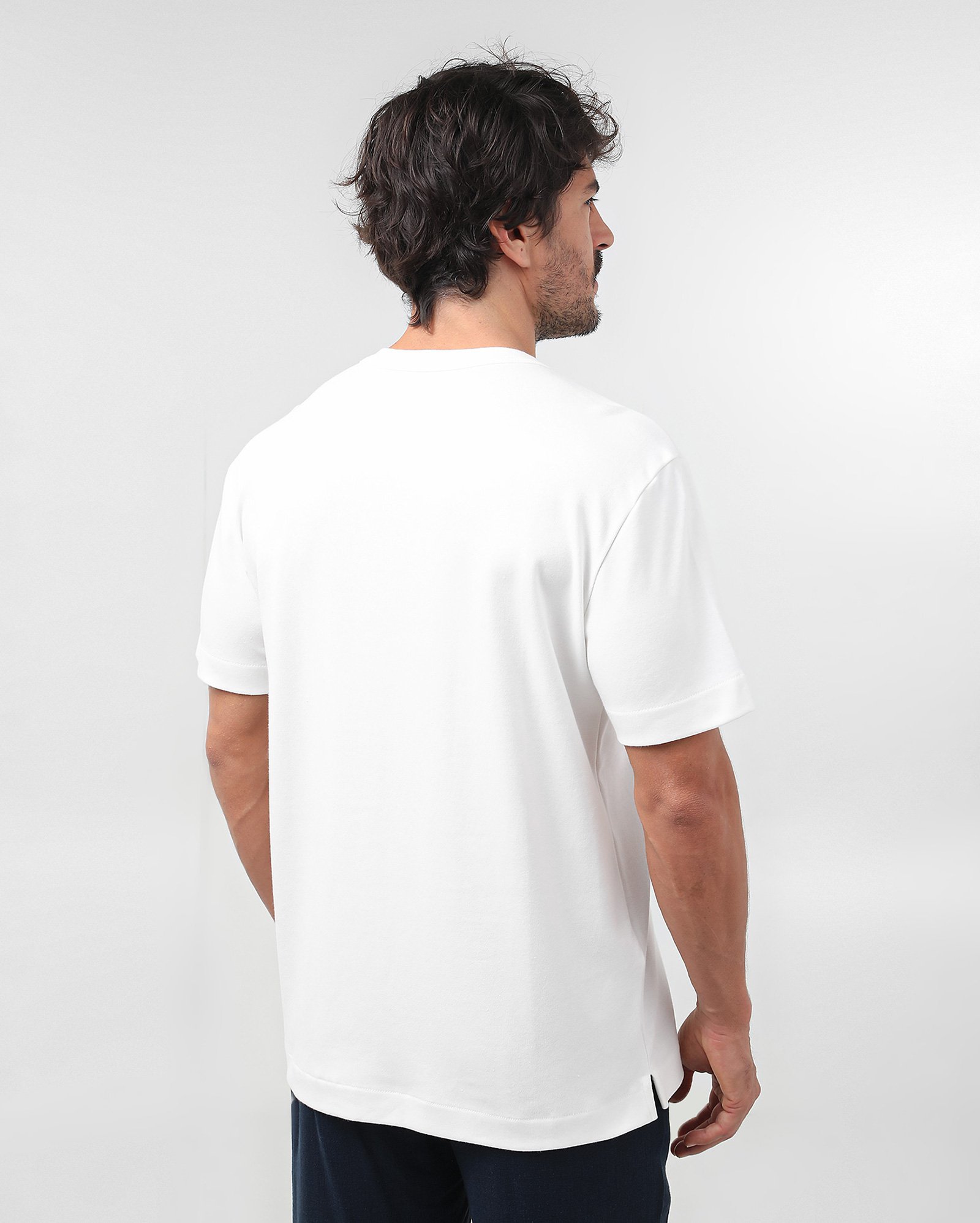 Camiseta masculina de algodão lisa branca | Original by Riachuelo