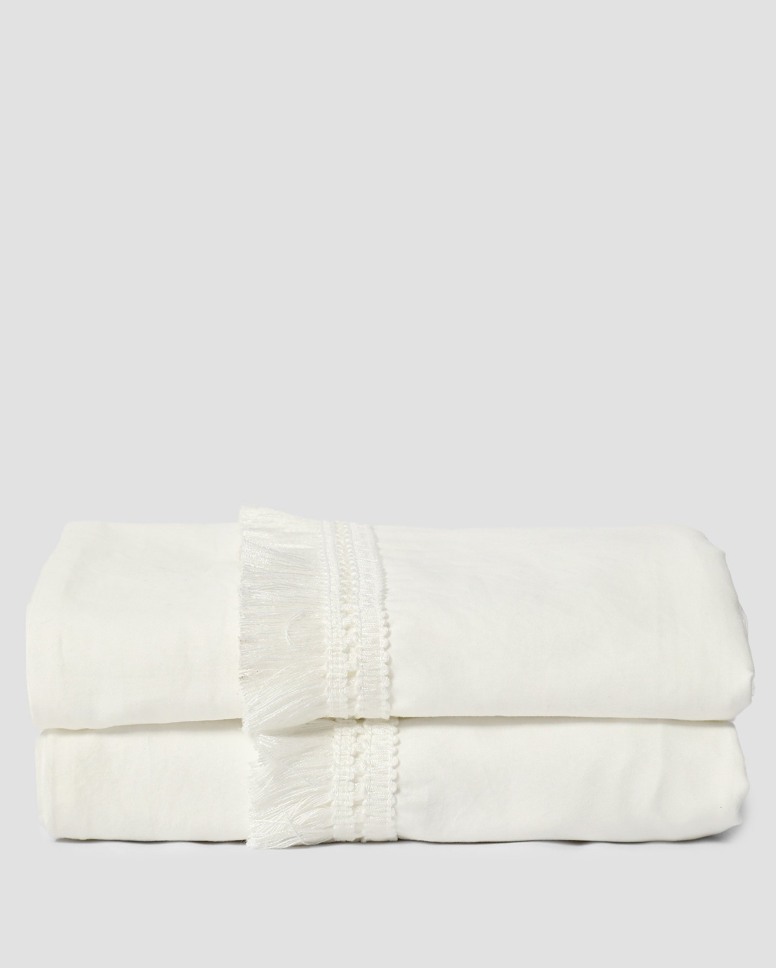 Kit porta travesseiro 2 peças Design Grete branco | Casa Riachuelo