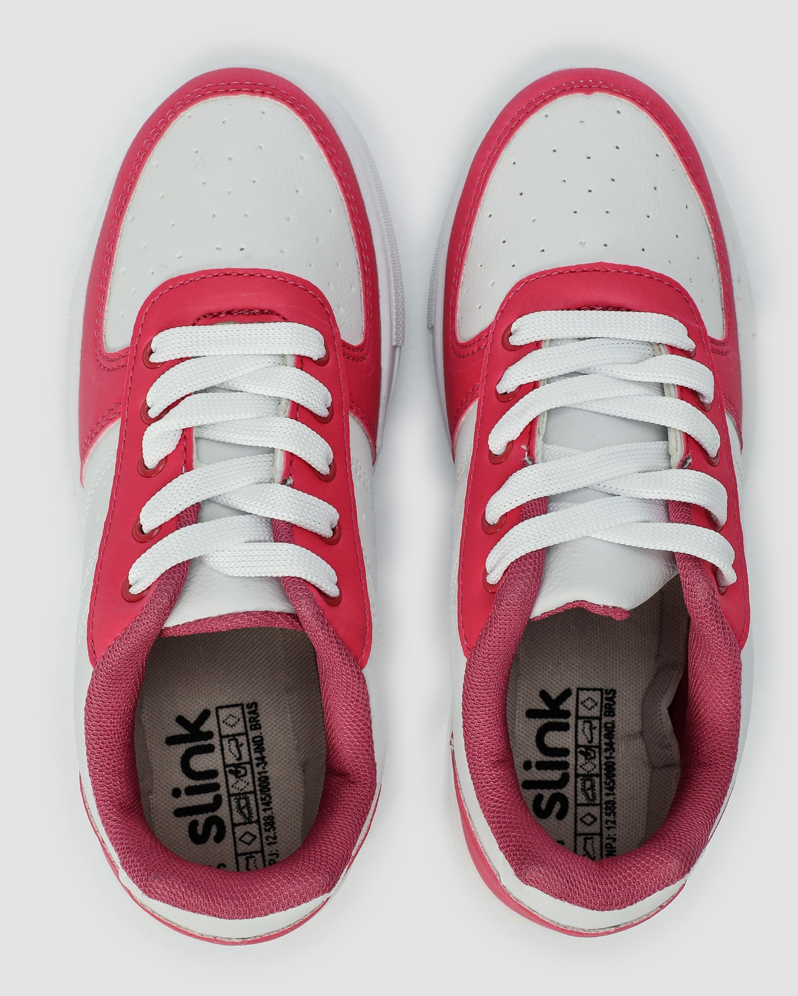 Riachuelo Tênis infantil com recortes variados amarração branco