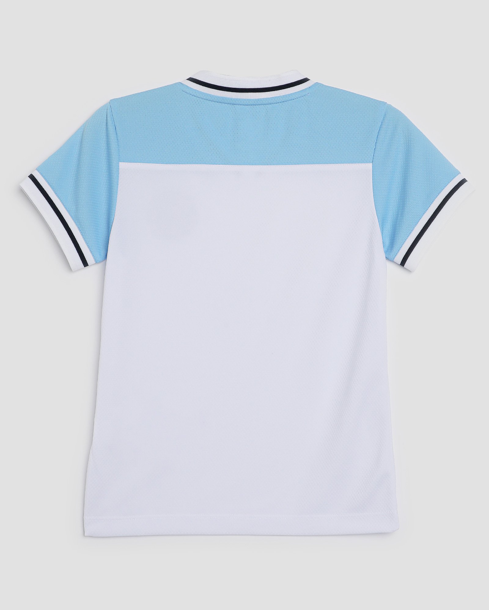 Camiseta infantil futebol Manchester City 4-10A branca