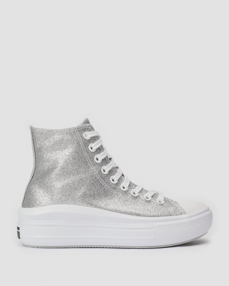 Riachuelo Tênis feminino cano alto com plataforma e glitter