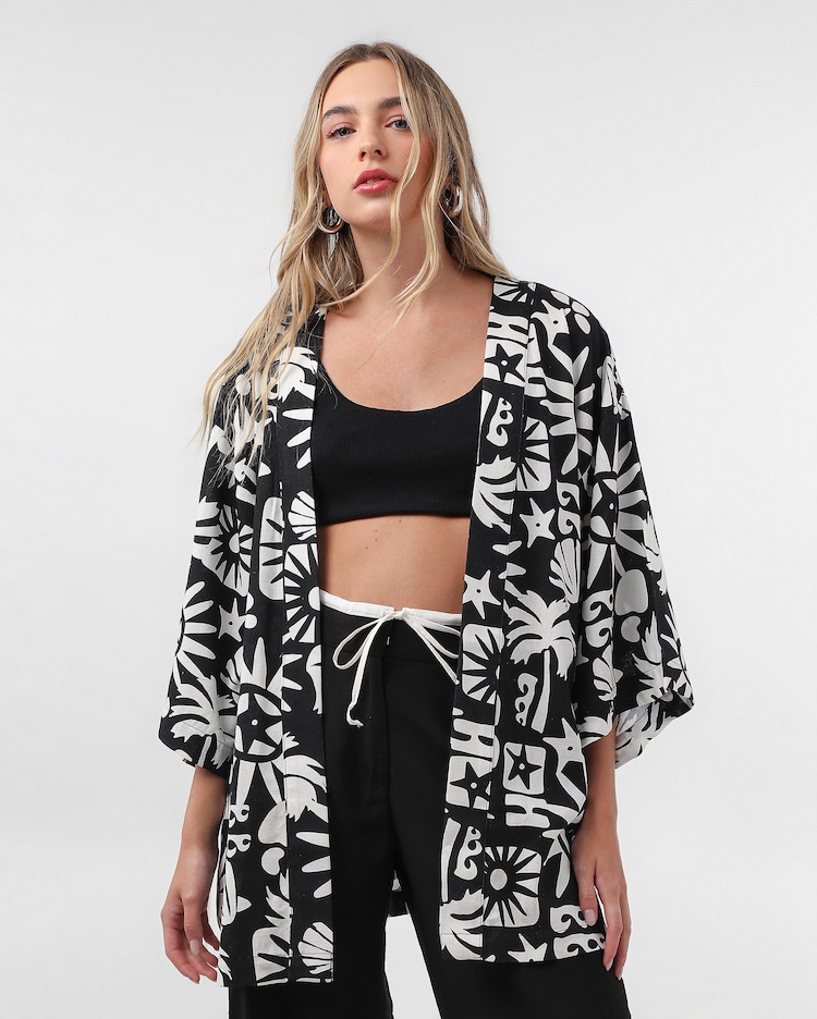 Usar Kimono Feminino Vestido Com Kimono Preto Usar Kimono Feminino