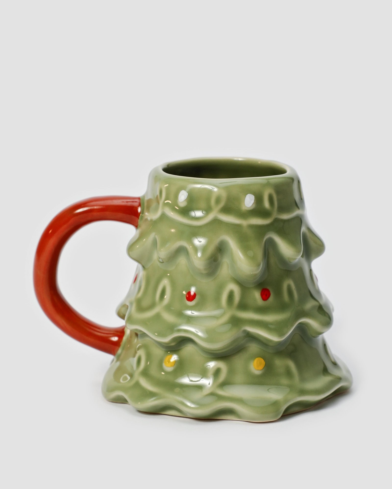 Caneca de cerâmica árvore de natal 340ml verde | Casa Riachuelo